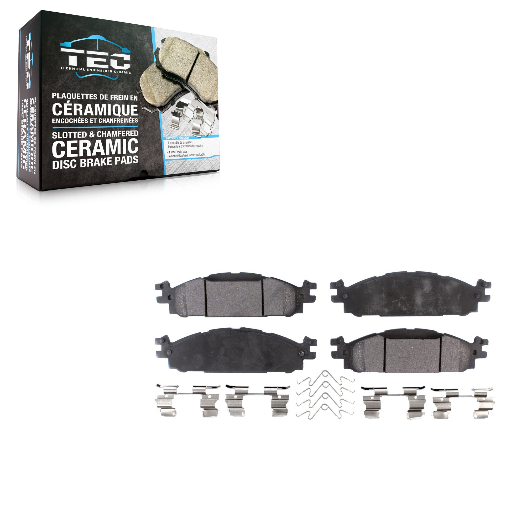 TEC TEC-1508 Disc Brake Pad for 2009-2019 Ford Explorer, Lincoln MKT, Ford Flex - Front