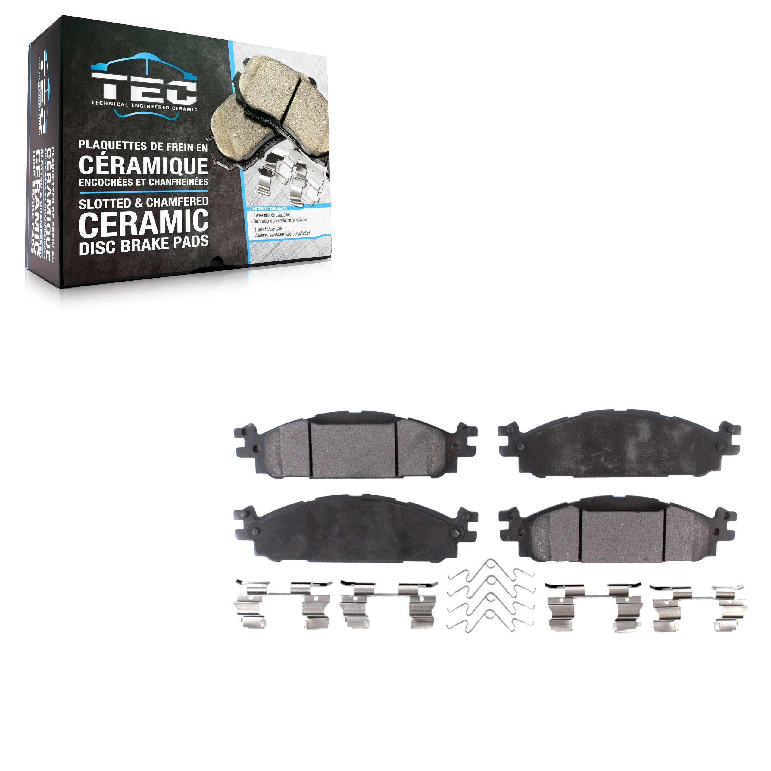 TEC TEC-1508 Disc Brake Pad for 2009-2019 Ford Explorer, Lincoln MKT, Ford Flex - Front
