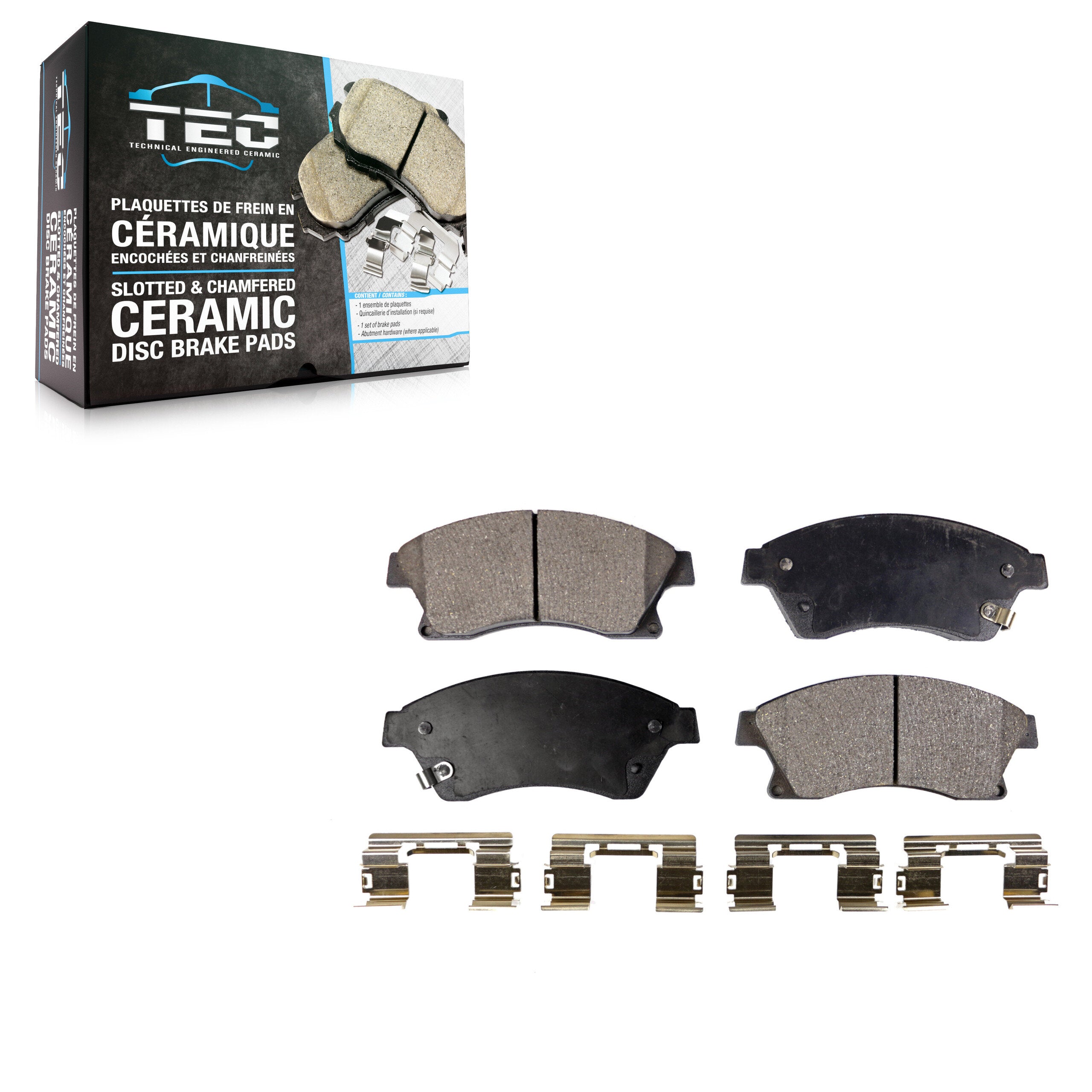 TEC TEC-1522 Disc Brake Pad for 2011-2017 Chevrolet Cruze Limited, Chevrolet Cruze, Chevrolet Sonic - Front