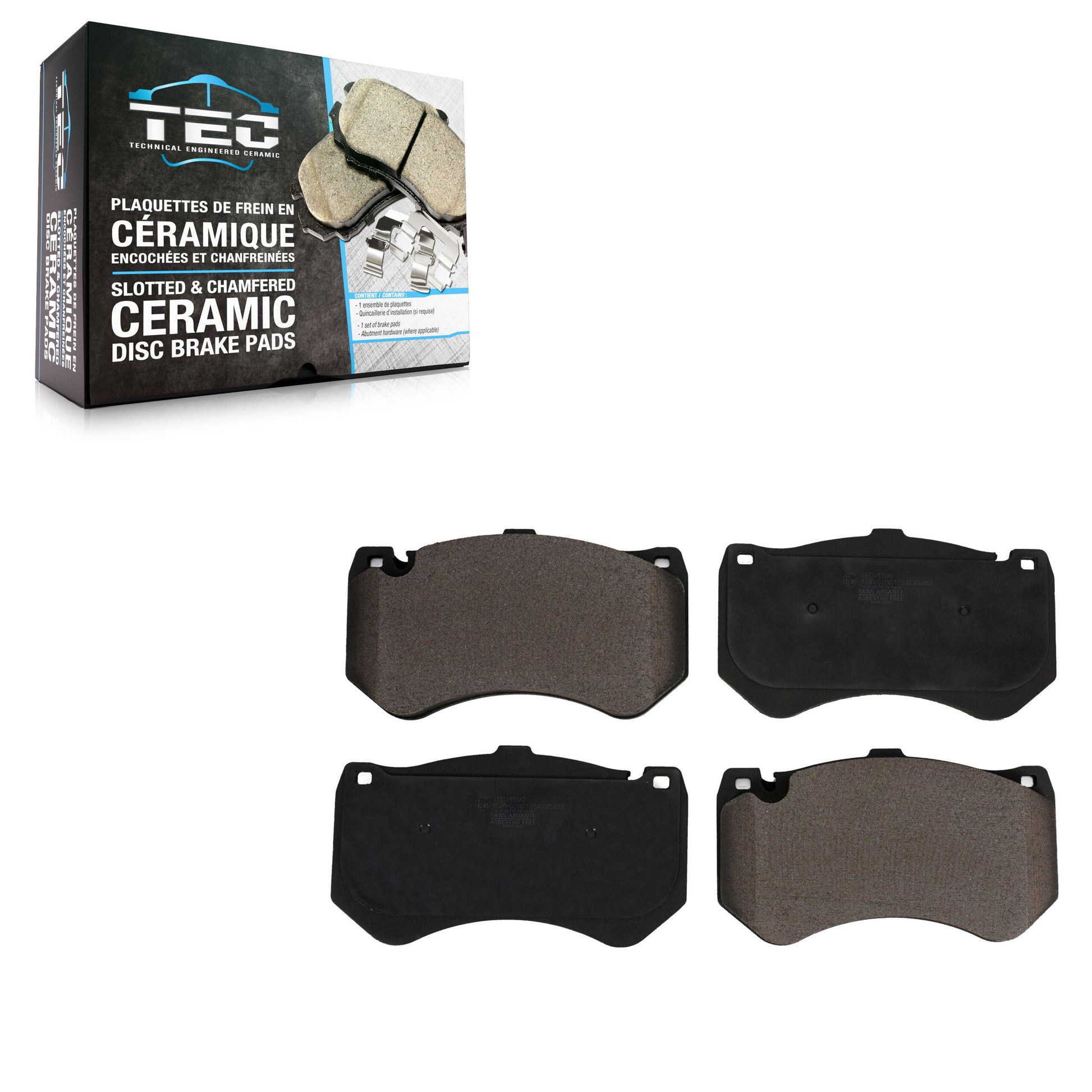 TEC TEC-1530 Disc Brake Pad for 2010-2021 Mercedes-Benz E63 AMG S, Mercedes-Benz GLC63 AMG, Mercedes-Benz GLC63 AMG S - Front