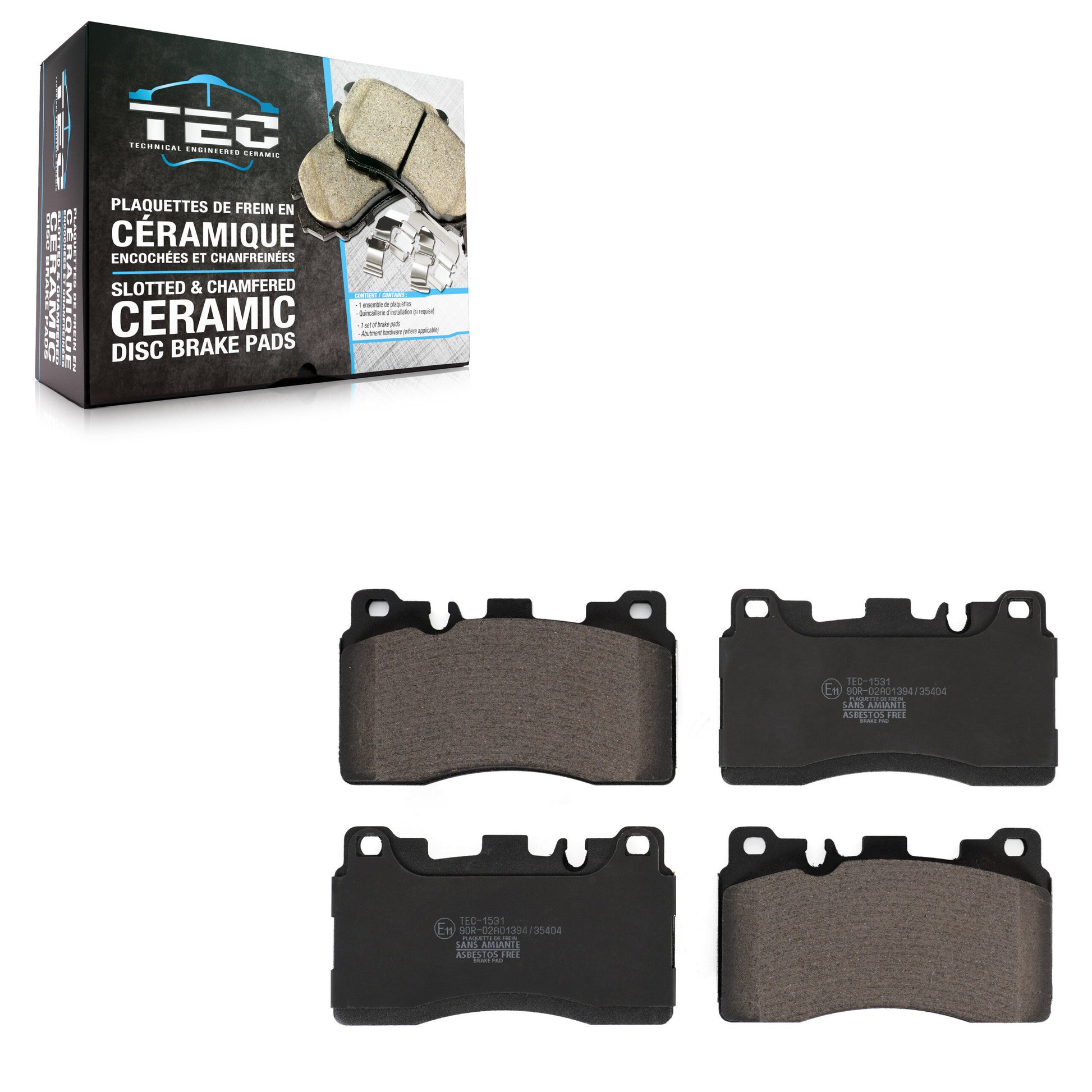 TEC TEC-1531 Disc Brake Pad for 2010-2018 Mercedes-Benz CLS63 AMG S, Mercedes-Benz E63 AMG S, Mercedes-Benz CLS63 AMG - Rear