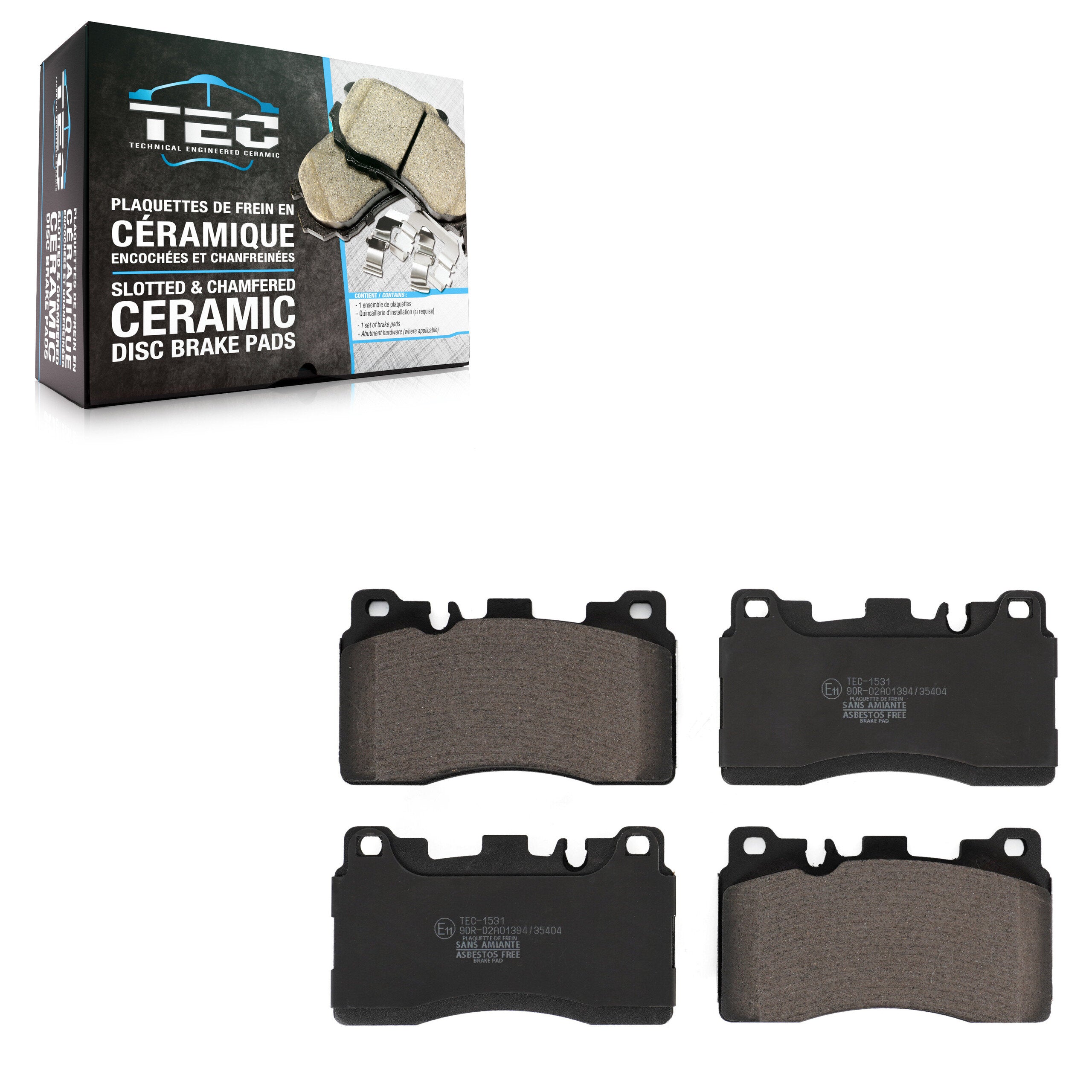 TEC TEC-1531 Disc Brake Pad for 2010-2018 Mercedes-Benz CLS63 AMG S, Mercedes-Benz E63 AMG S, Mercedes-Benz CLS63 AMG - Rear