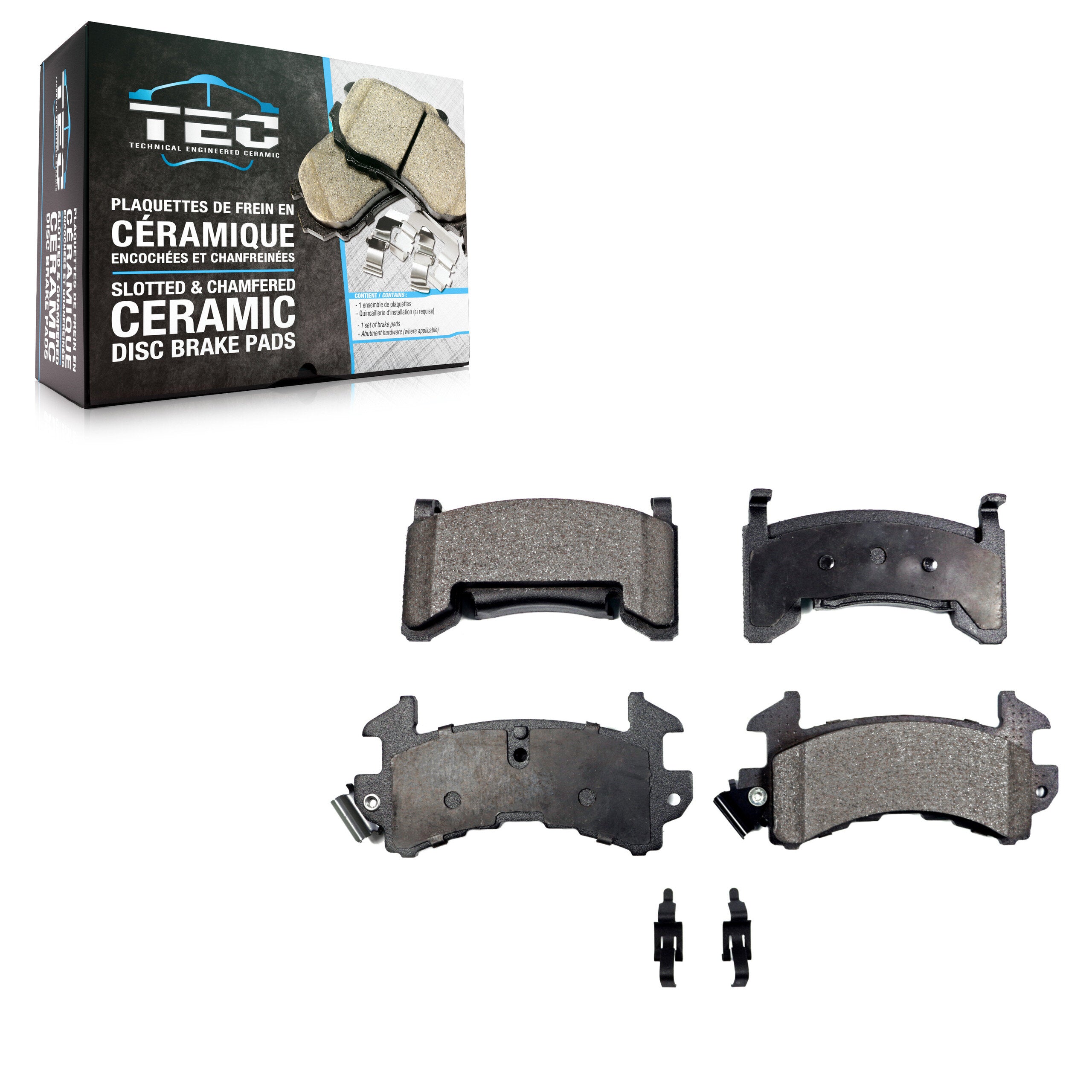 TEC TEC-154 Disc Brake Pad for 1980-2002 Chevrolet S10, GMC Sonoma, Isuzu Hombre - Front, Rear