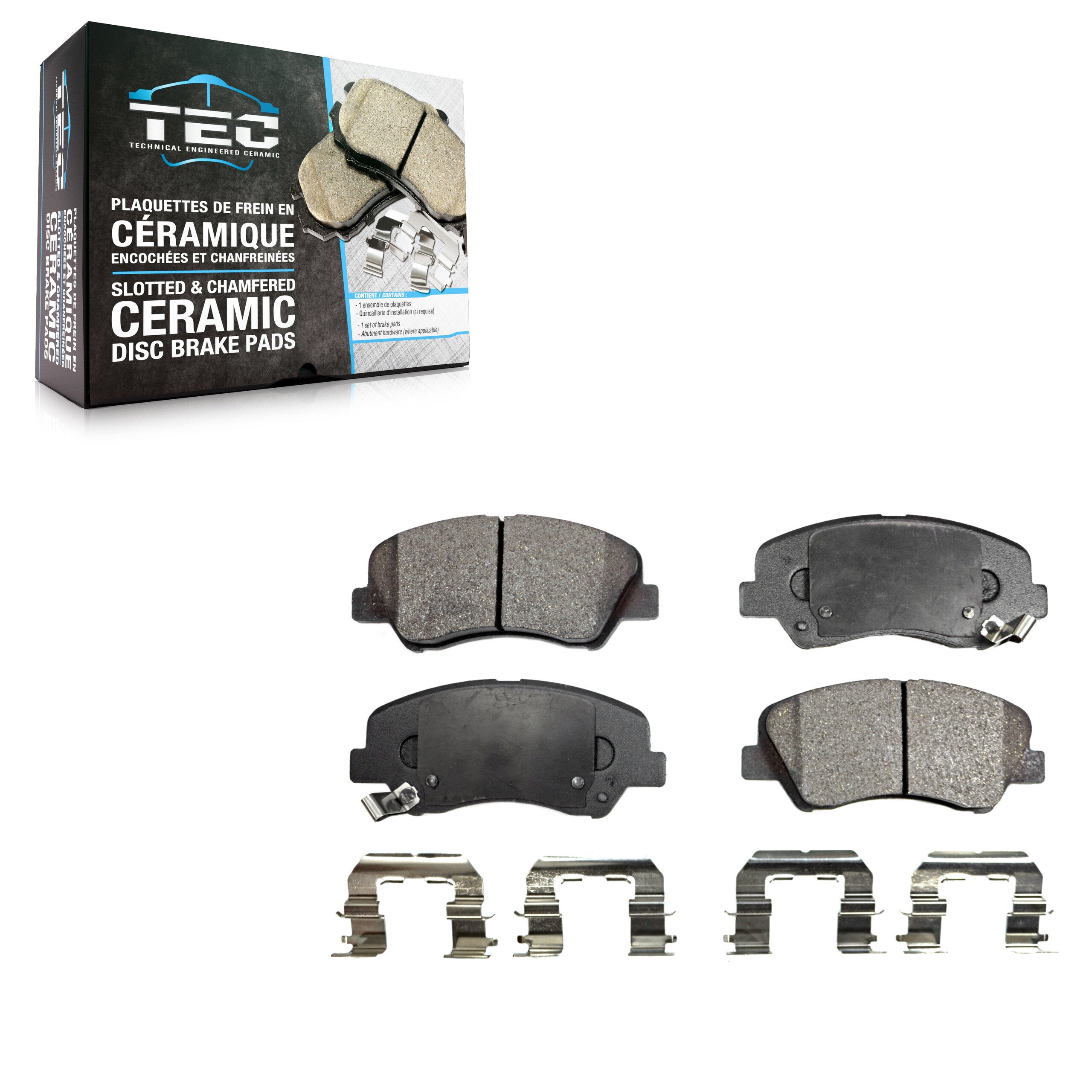 TEC TEC-1543 Disc Brake Pad for 2011-2018 Kia Rio, Hyundai Elantra GT, Kia Forte - Front