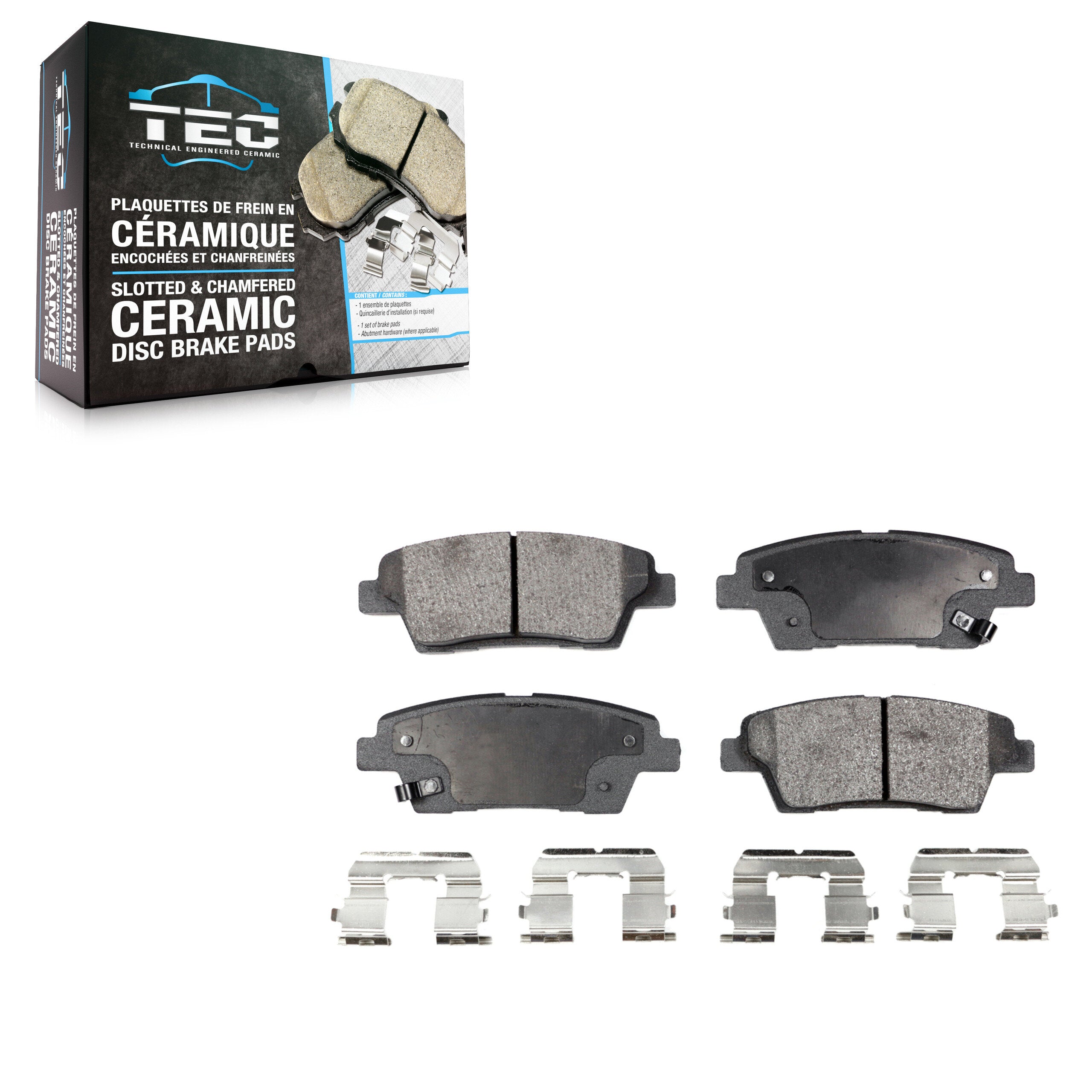 TEC TEC-1551 Disc Brake Pad for 2010-2017 Genesis G80, Mini Cooper Paceman, Kia K900 - Rear
