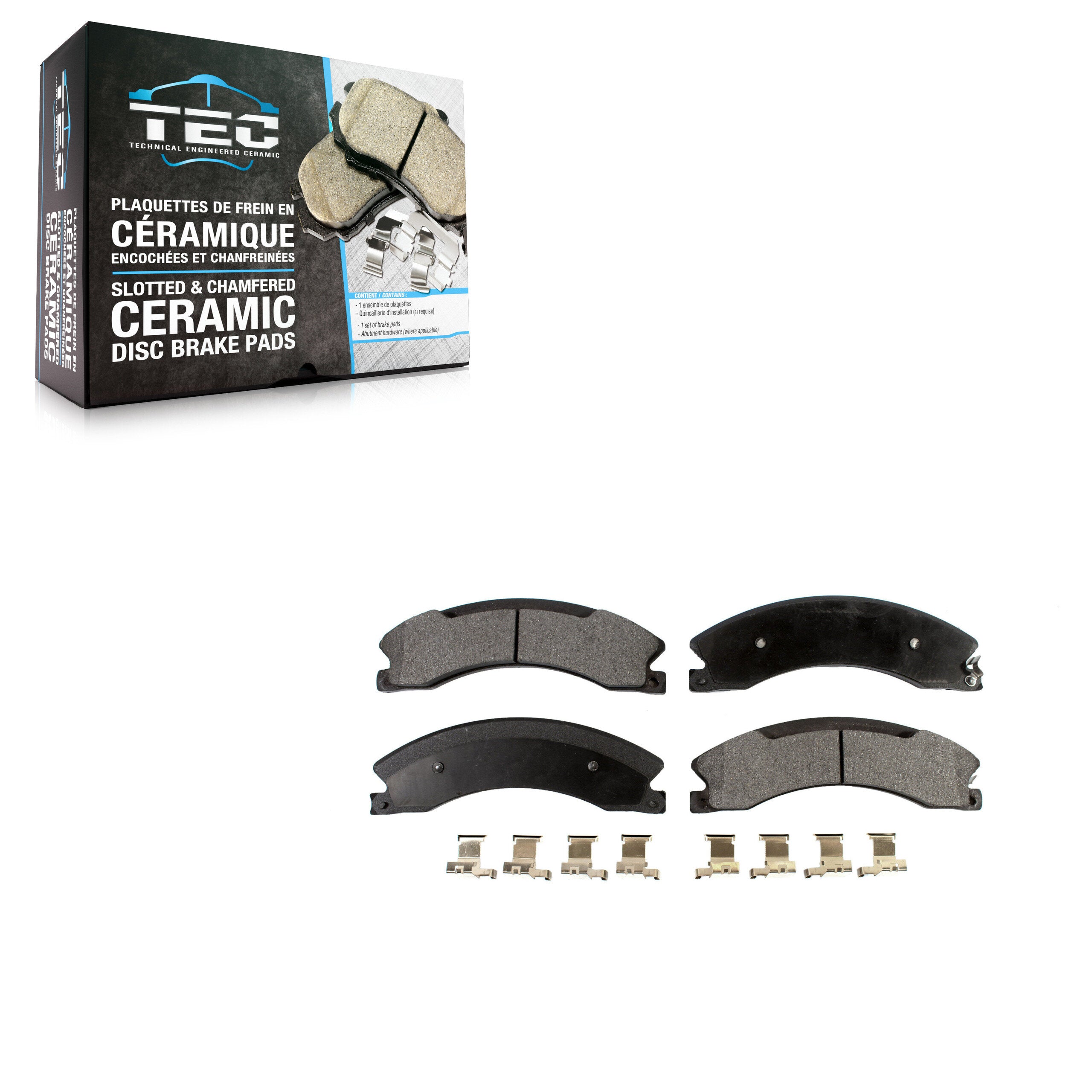 TEC TEC-1565A Disc Brake Pad for 2012-2024 Nissan TITAN XD, Nissan NV1500, Nissan NV2500 - Rear