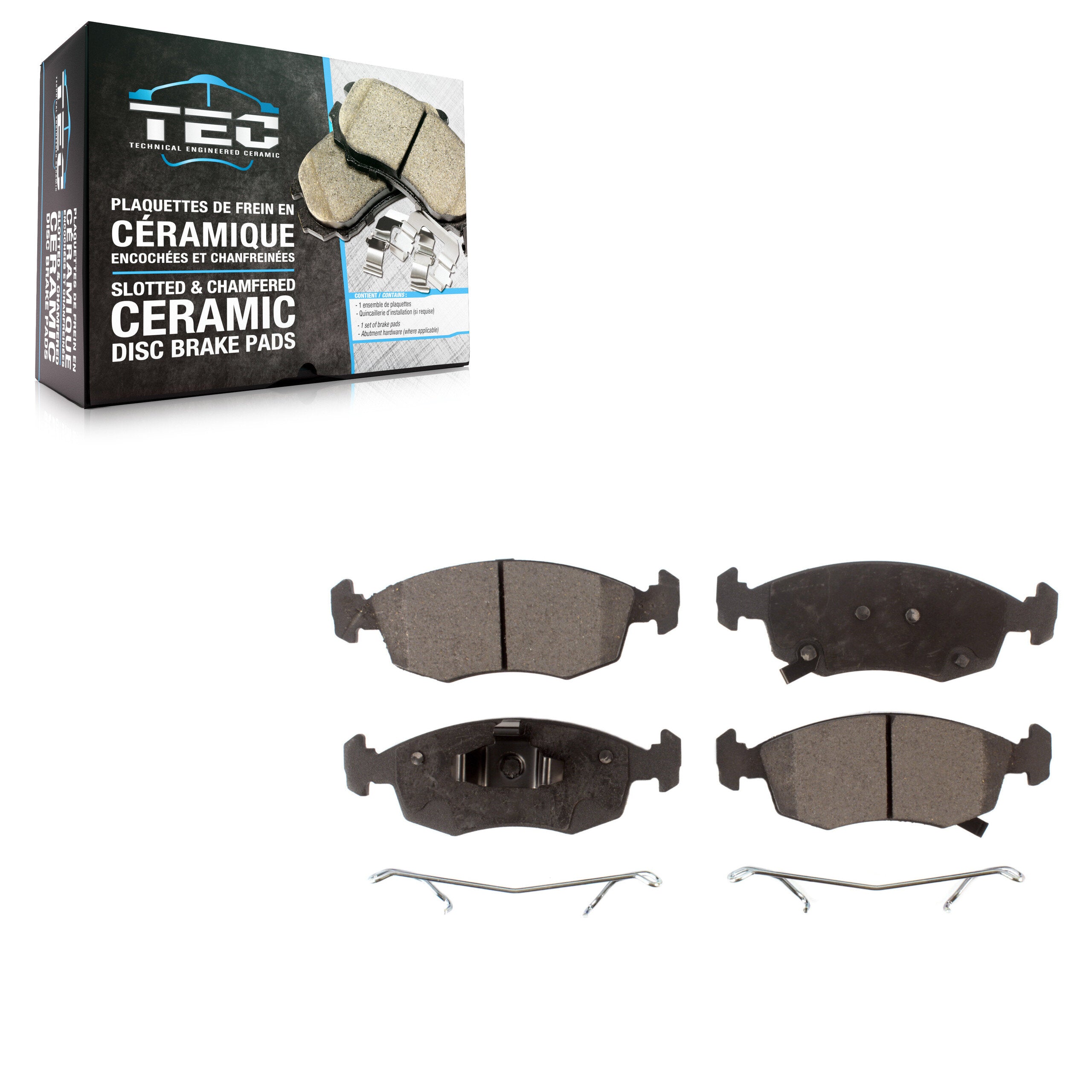 TEC TEC-1568 Disc Brake Pad for 2012-2019 Fiat 500 - Front
