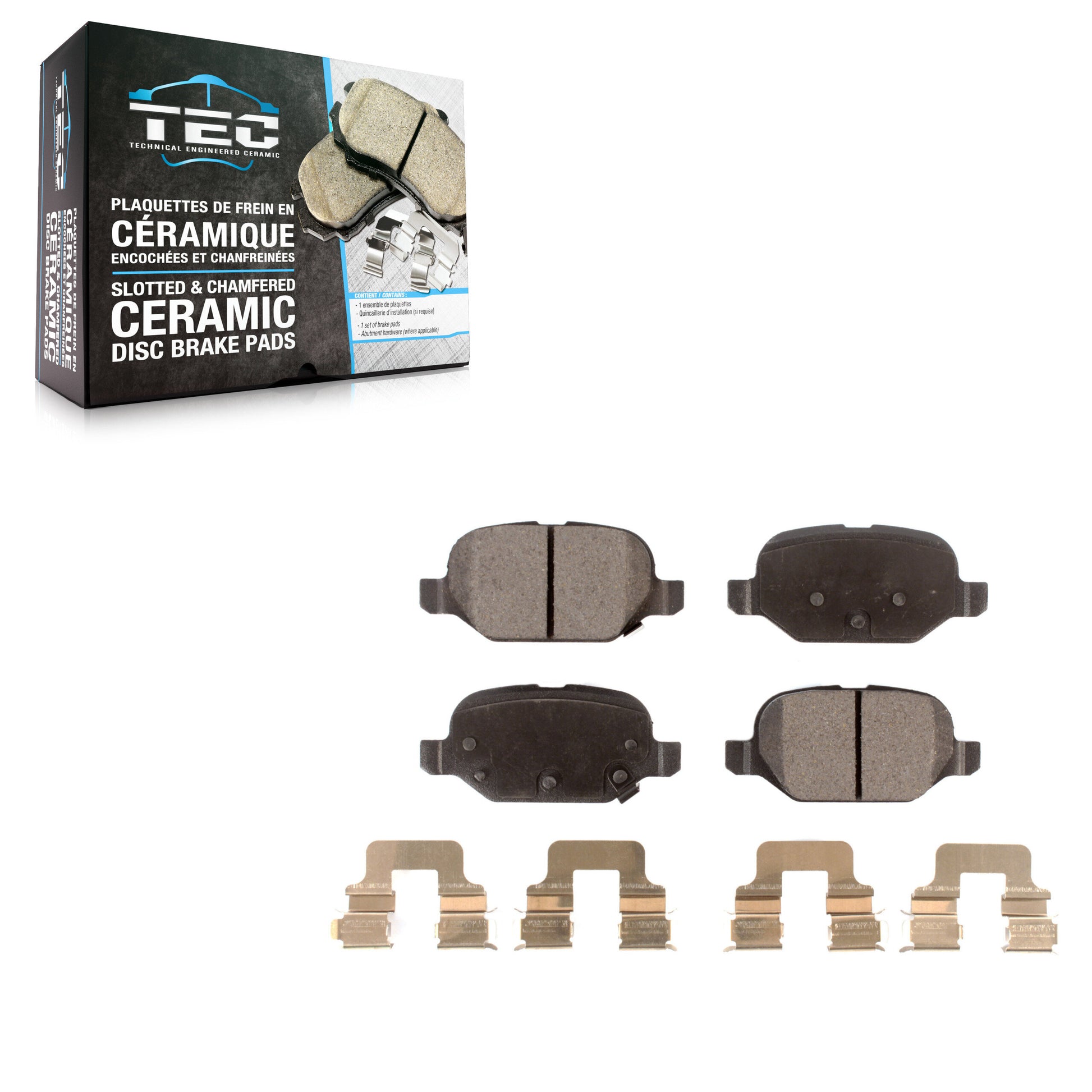 TEC TEC-1569 Disc Brake Pad for 2012-2019 Fiat 500 - Rear
