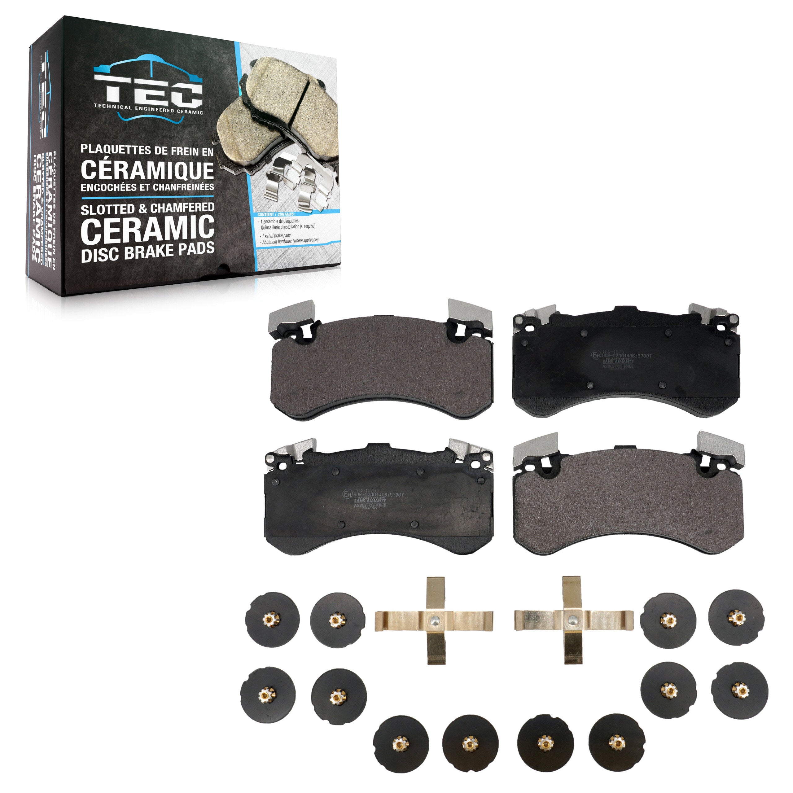 TEC TEC-1575 Disc Brake Pad for 2012-2018 Audi S7, Audi S6, Audi S8 - Front