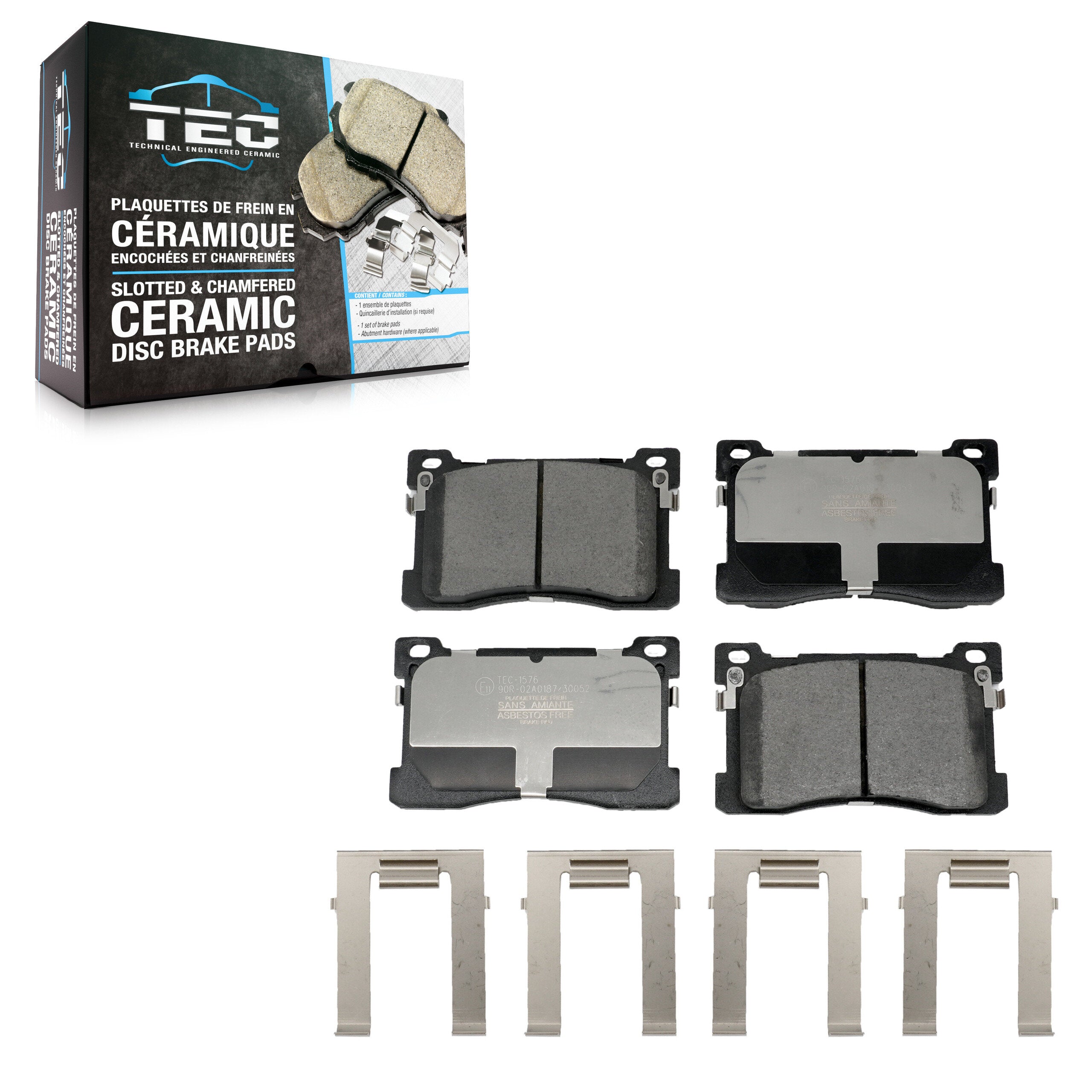 TEC TEC-1576 Disc Brake Pad for 2012-2017 Kia K900, Hyundai Equus - Front