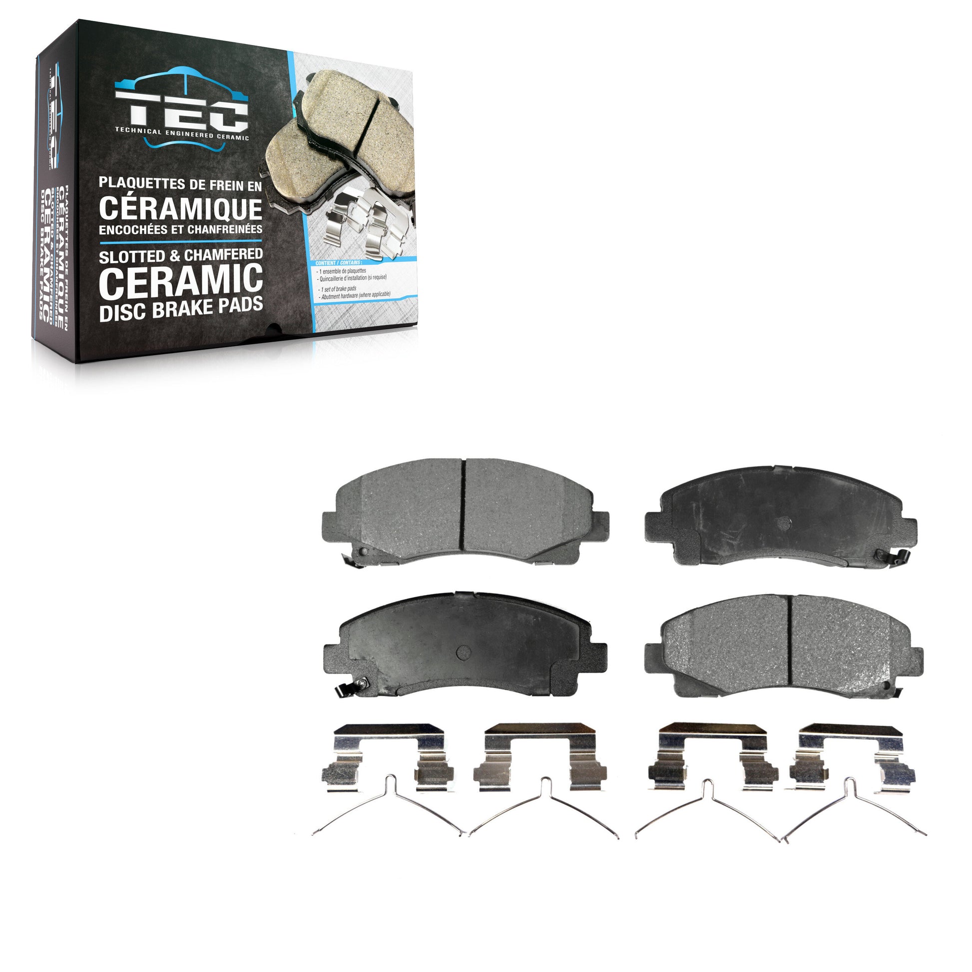 TEC TEC-1584 Disc Brake Pad for 2006-2020 Acura TLX, Acura TL, Honda Ridgeline - Front