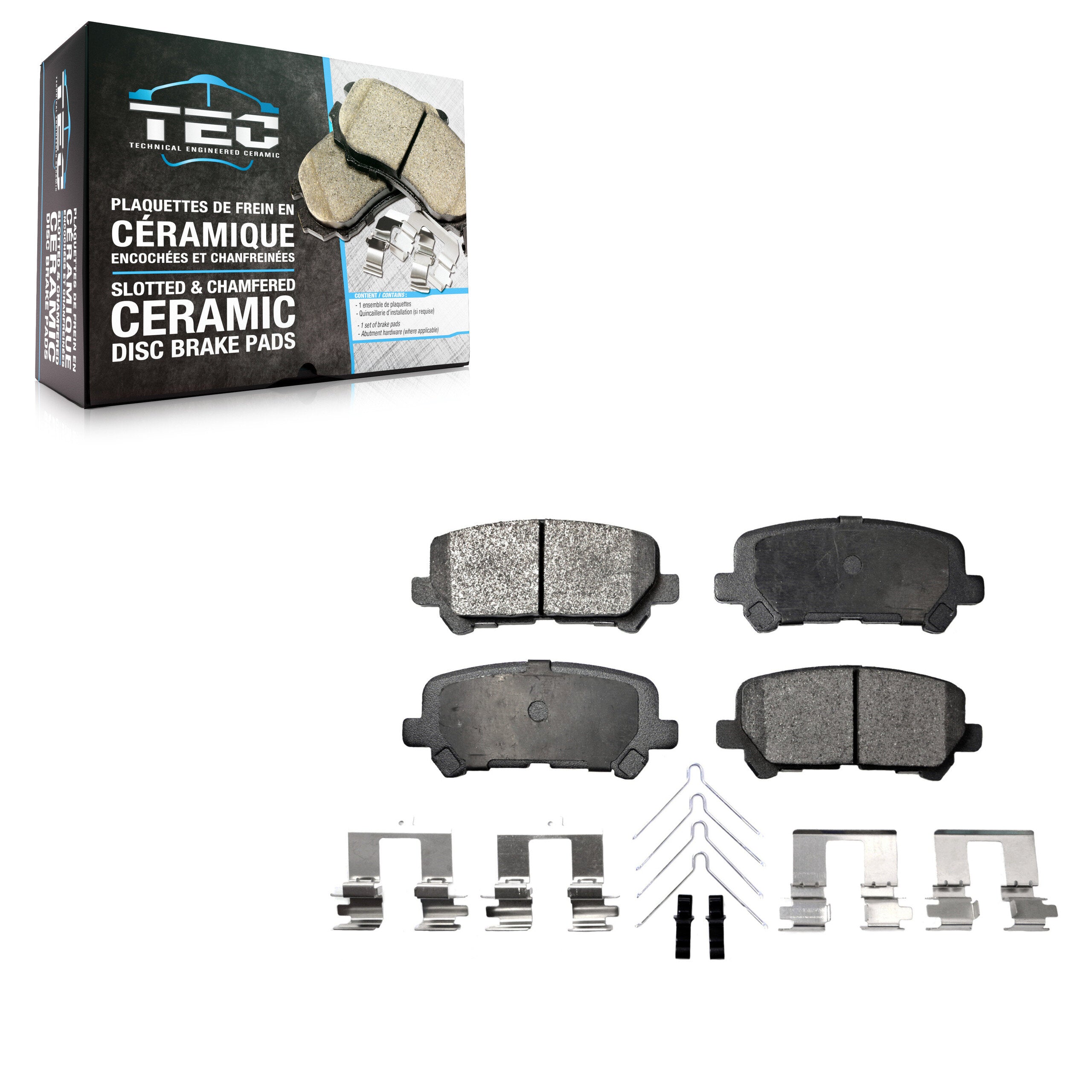 TEC TEC-1585 Disc Brake Pad for 2007-2017 Honda Odyssey, Acura ZDX, Honda Pilot - Rear