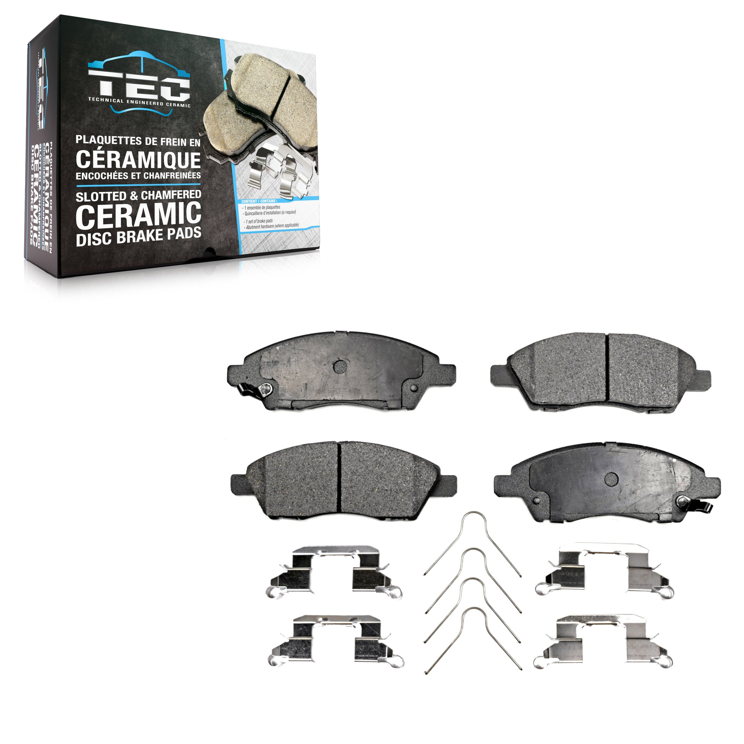 TEC TEC-1592 Disc Brake Pad for 2012-2019 Nissan Micra, Nissan Versa Note, Nissan Versa - Front