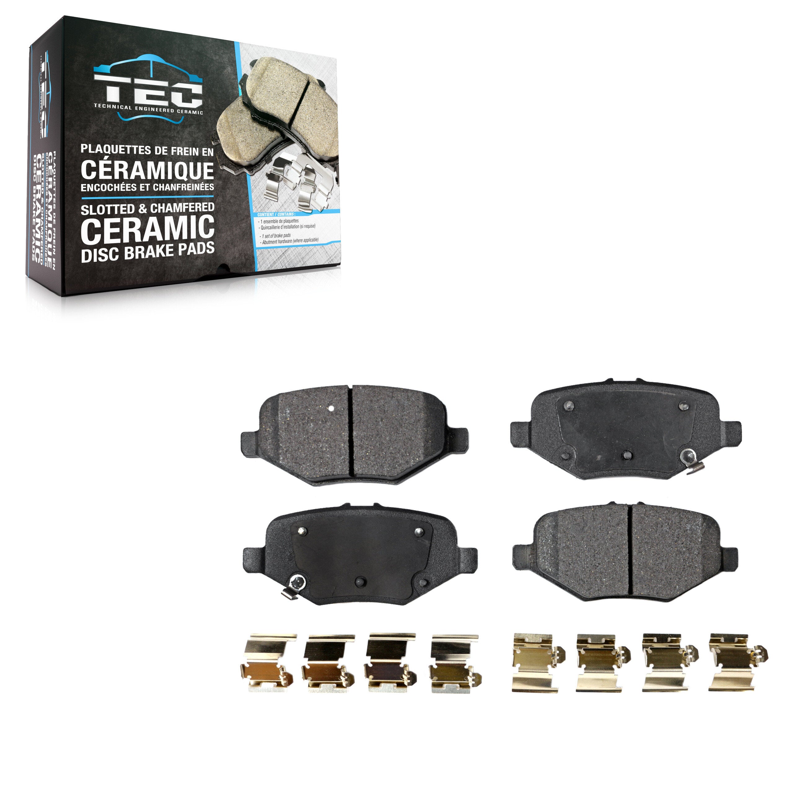 TEC TEC-1612 Disc Brake Pad for 2012-2019 Ford Taurus, Ford Explorer, Ford Special Service Police Sedan - Rear