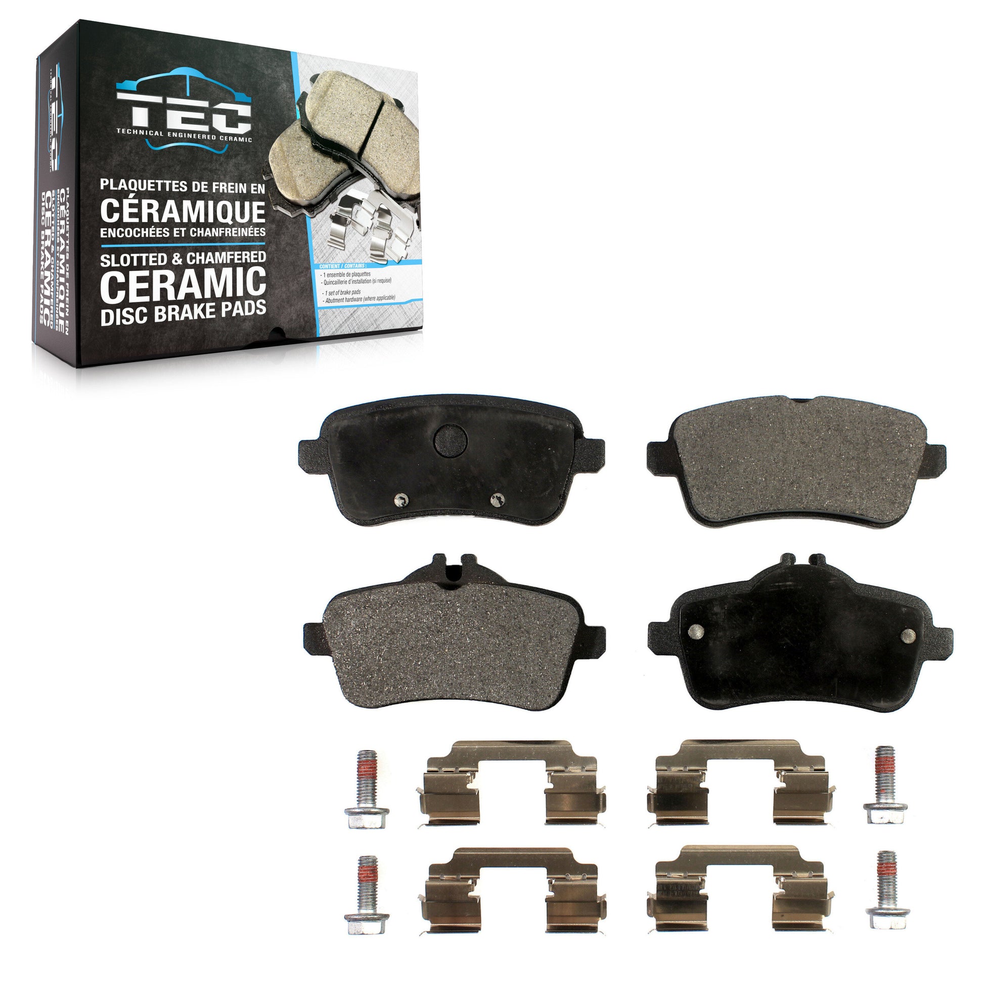 TEC TEC-1630 Disc Brake Pad for 2012-2020 Mercedes-Benz GLE43 AMG, Mercedes-Benz GLS350d, Mercedes-Benz GLS450 - Rear