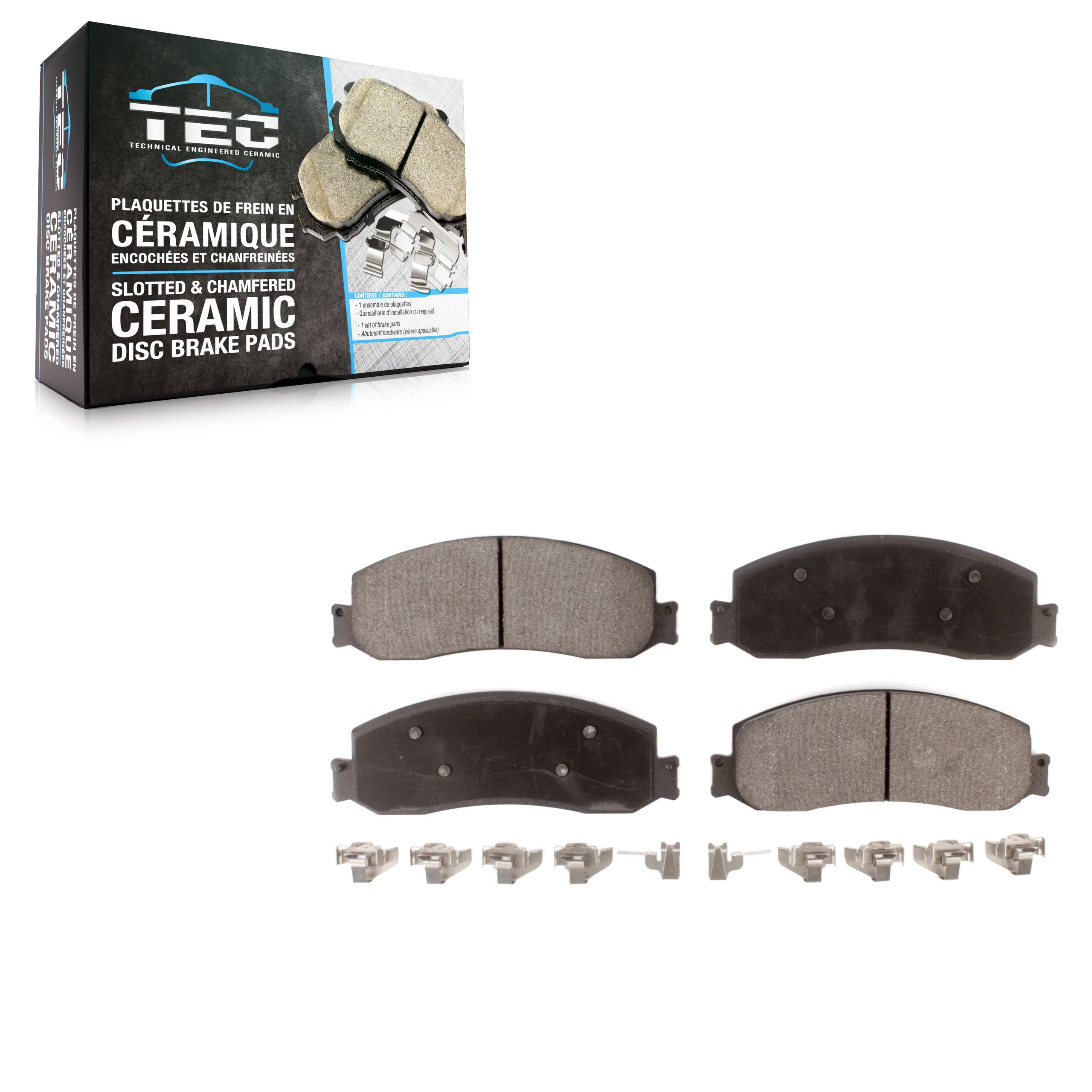TEC TEC-1631A Disc Brake Pad for 2010-2012 Ford F-250 Super Duty, Ford F-350 Super Duty - Front