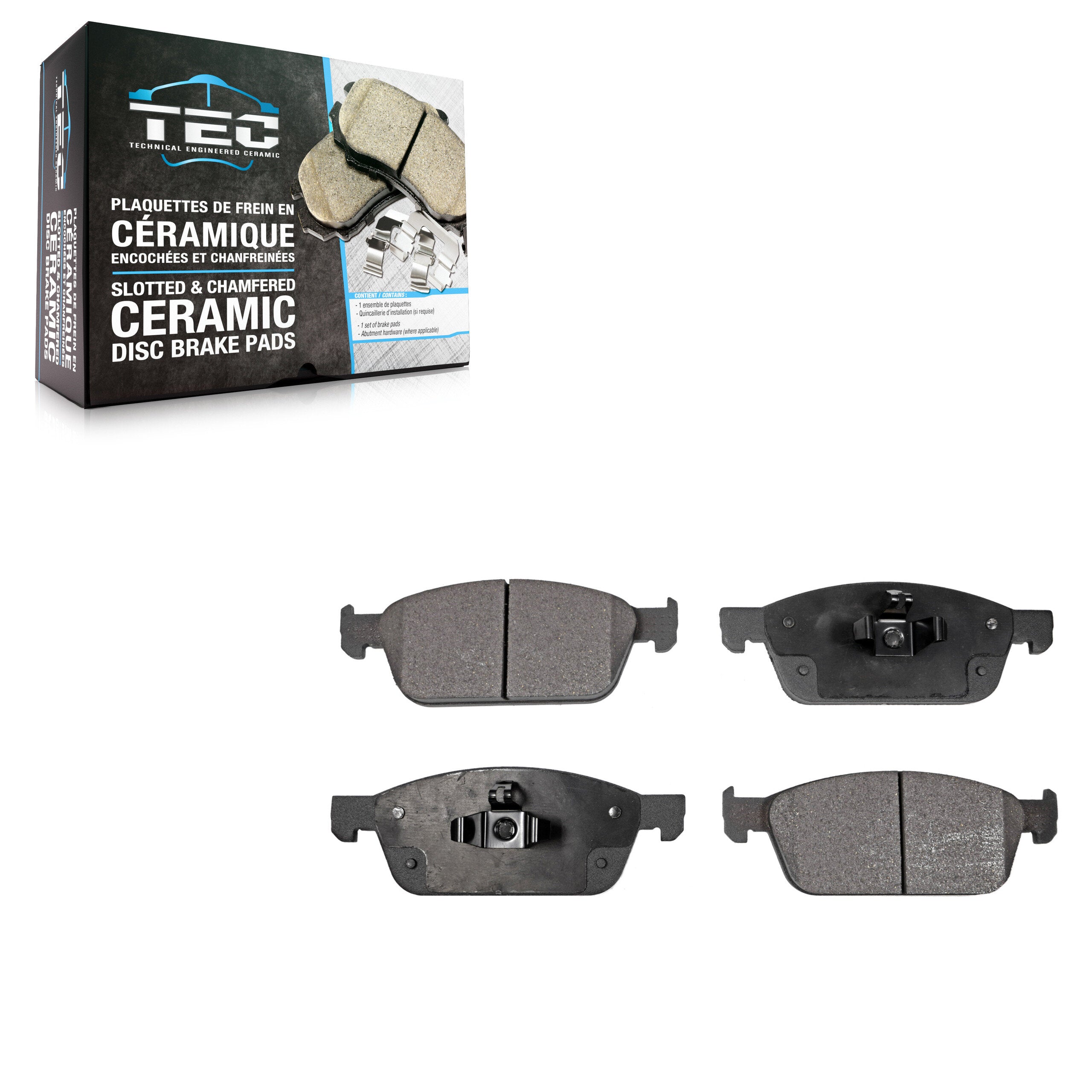 TEC TEC-1645 Disc Brake Pad for 2013-2023 Lincoln MKC, Ford Escape, Ford Transit Connect - Front