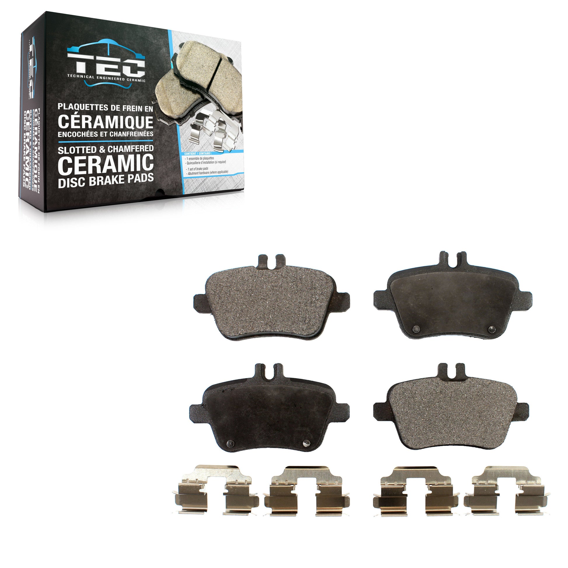 TEC TEC-1646 Disc Brake Pad for 2012-2020 INFINITI QX30, Mercedes-Benz CLA250, Mercedes-Benz SLC300 - Rear