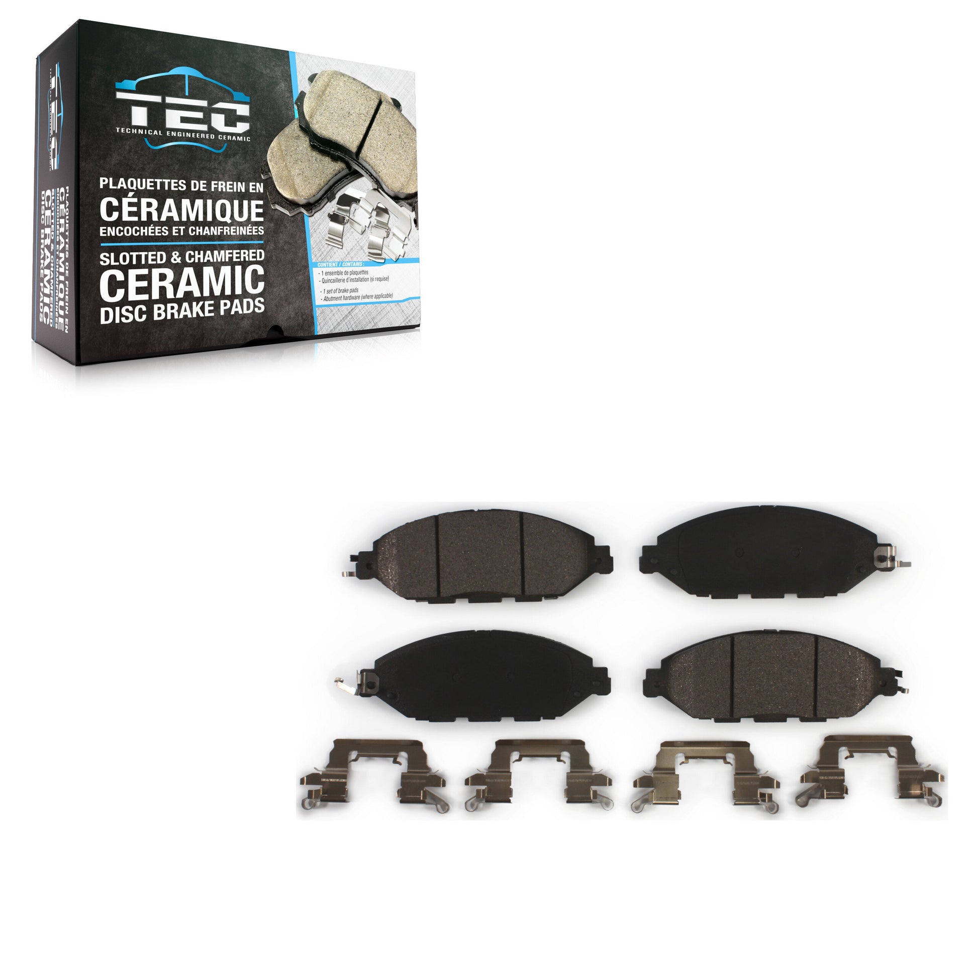 TEC TEC-1649 Disc Brake Pad for 2013-2024 Nissan Murano, INFINITI QX60, INFINITI JX35 - Front