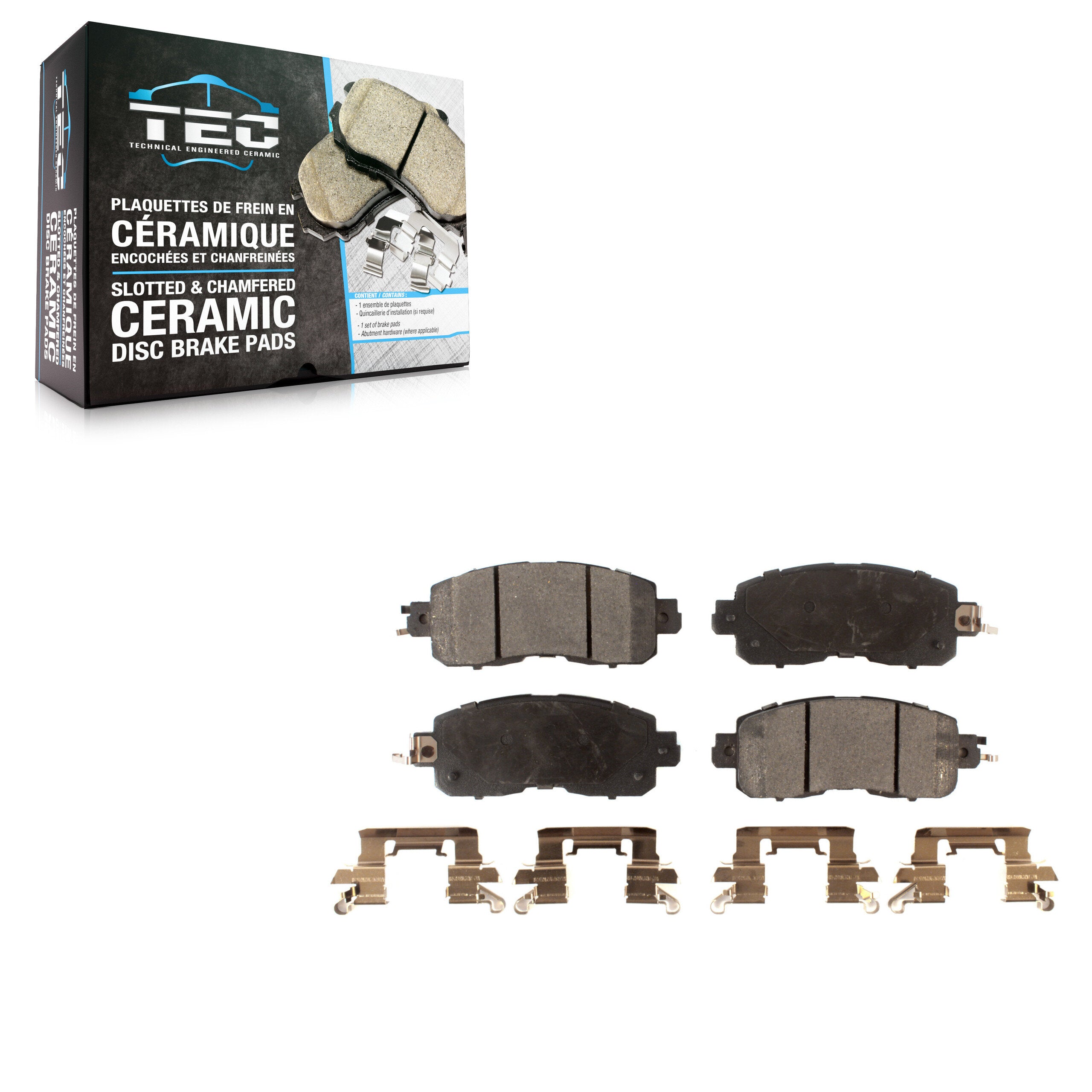 TEC TEC-1650 Disc Brake Pad for 2013-2024 Nissan LEAF, Nissan Altima - Front