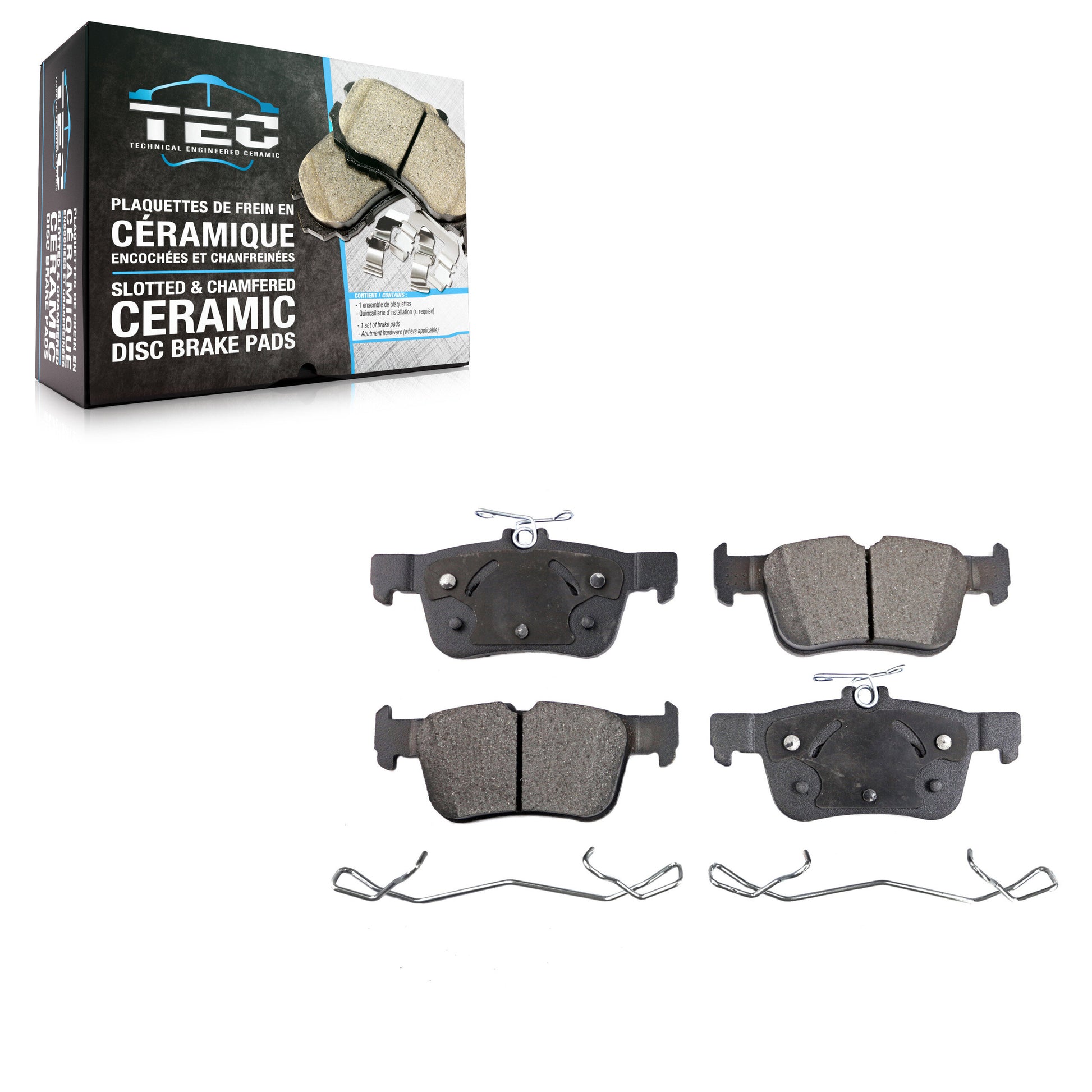 TEC TEC-1665 Disc Brake Pad for 2013-2023 Ford Edge, Ford SSV Plug-In Hybrid, Lincoln Nautilus - Rear
