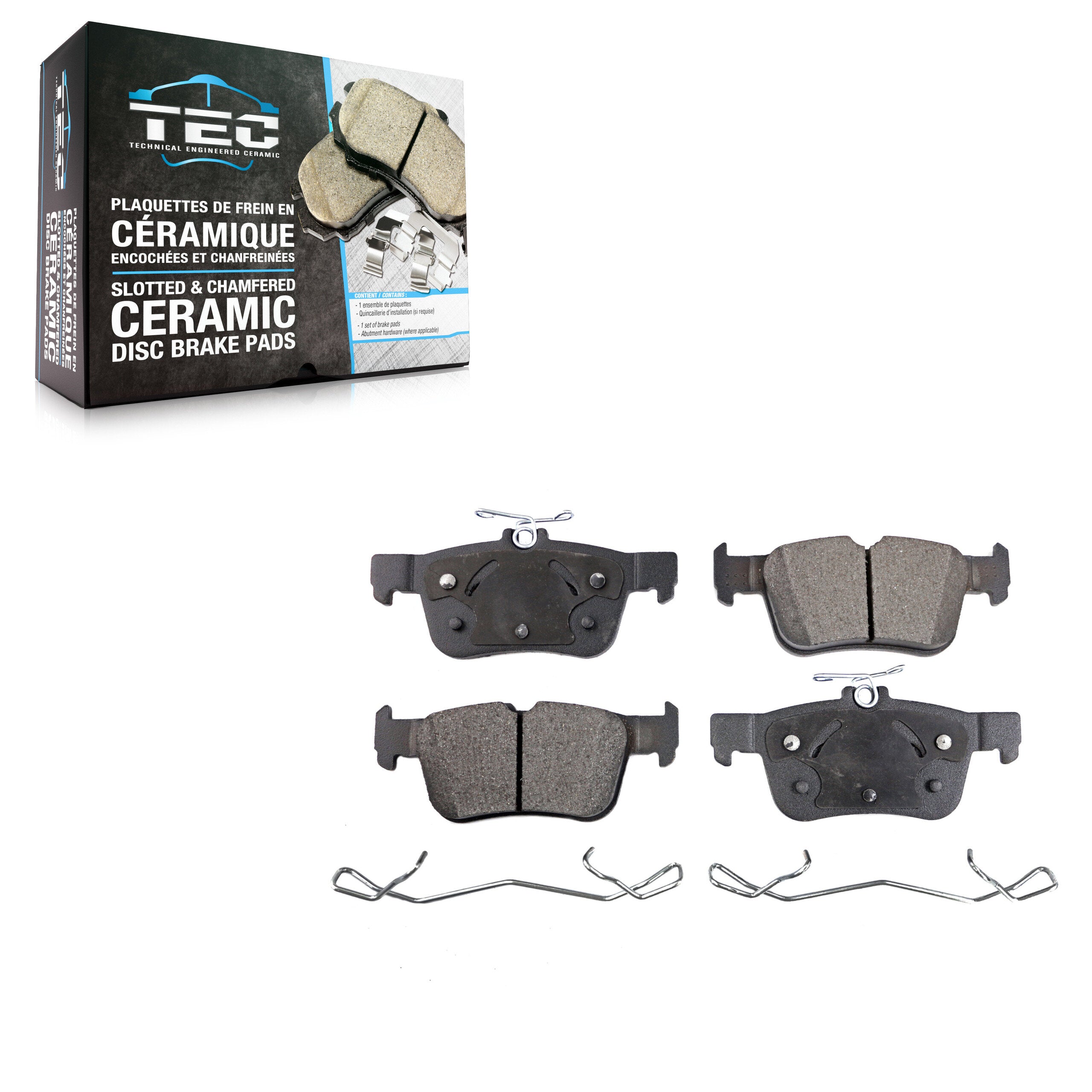TEC TEC-1665 Disc Brake Pad for 2013-2023 Ford Edge, Ford SSV Plug-In Hybrid, Lincoln Nautilus - Rear