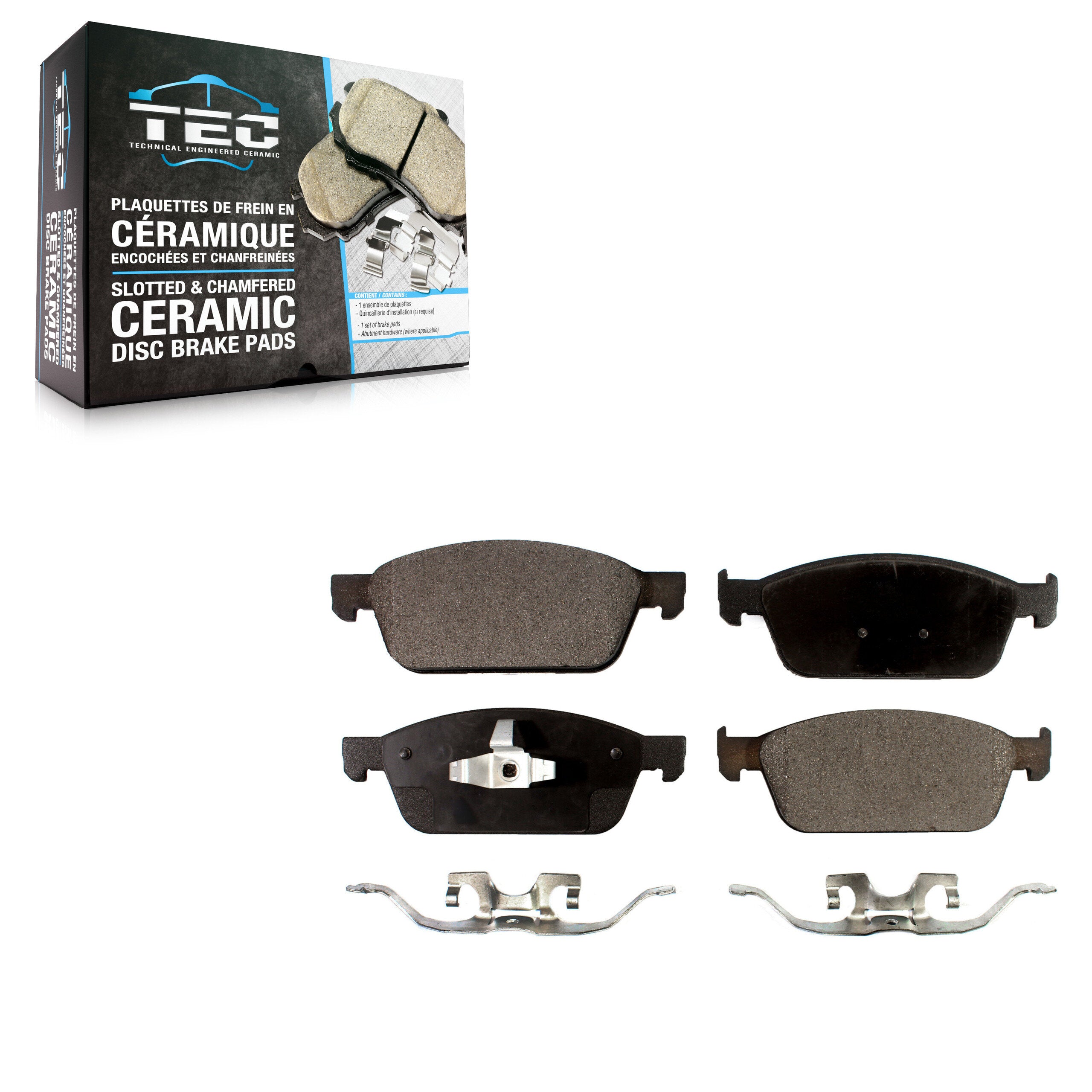 TEC TEC-1668 Disc Brake Pad for 2013-2019 Lincoln MKC, Ford Focus - Front