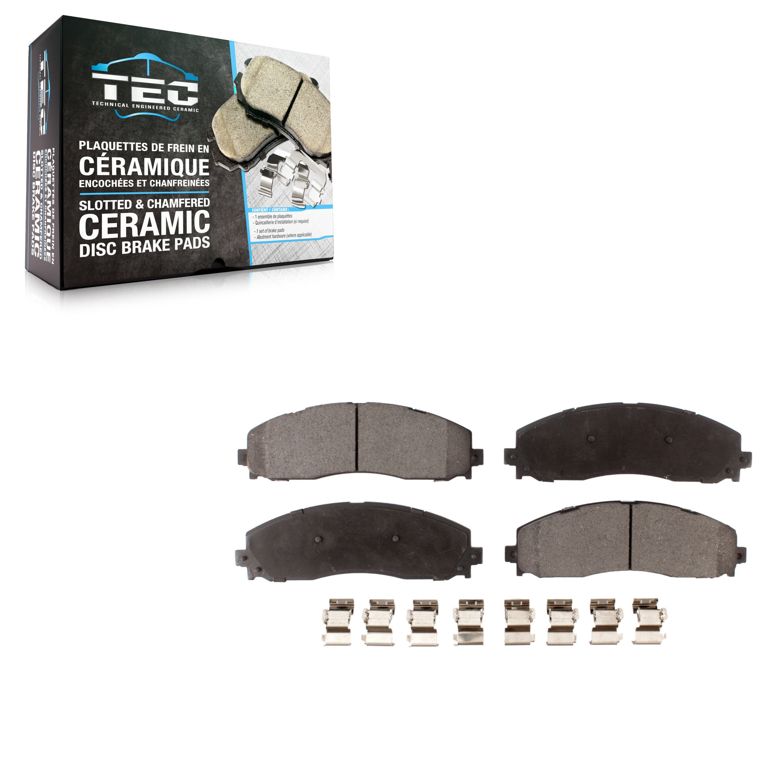 TEC TEC-1691 Disc Brake Pad for 2013-2023 Ford F-250 Super Duty, Ford F-350 Super Duty, Ford F-450 Super Duty - Rear