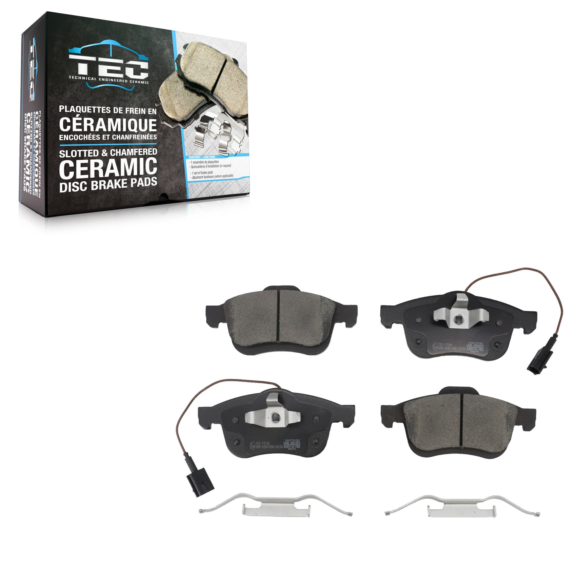 TEC TEC-1721A Disc Brake Pad for 2015-2021 Ram ProMaster City - Front