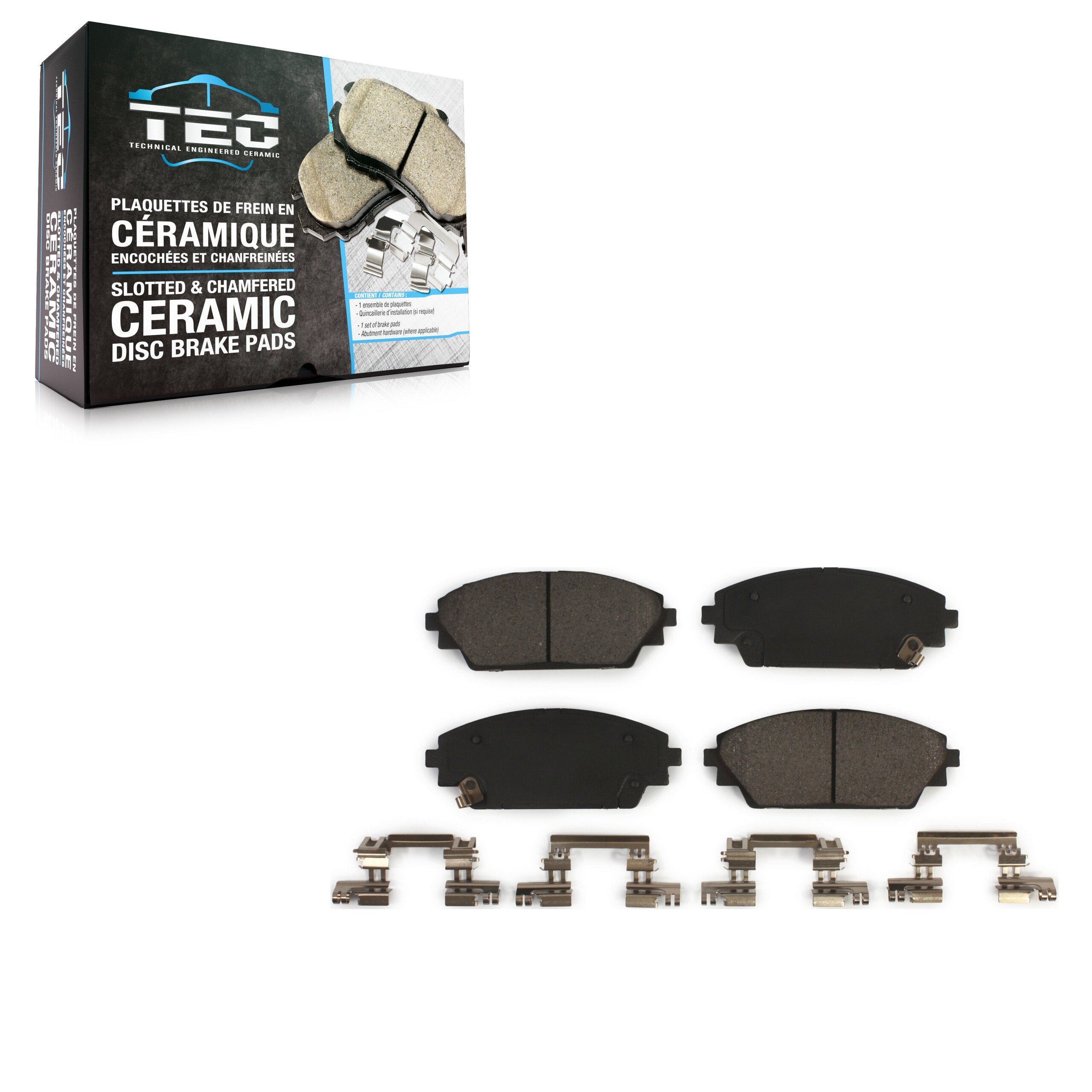 TEC TEC-1728 Disc Brake Pad for 2014-2022 Mazda CX-3, Mazda 3, Mazda 3 Sport - Front