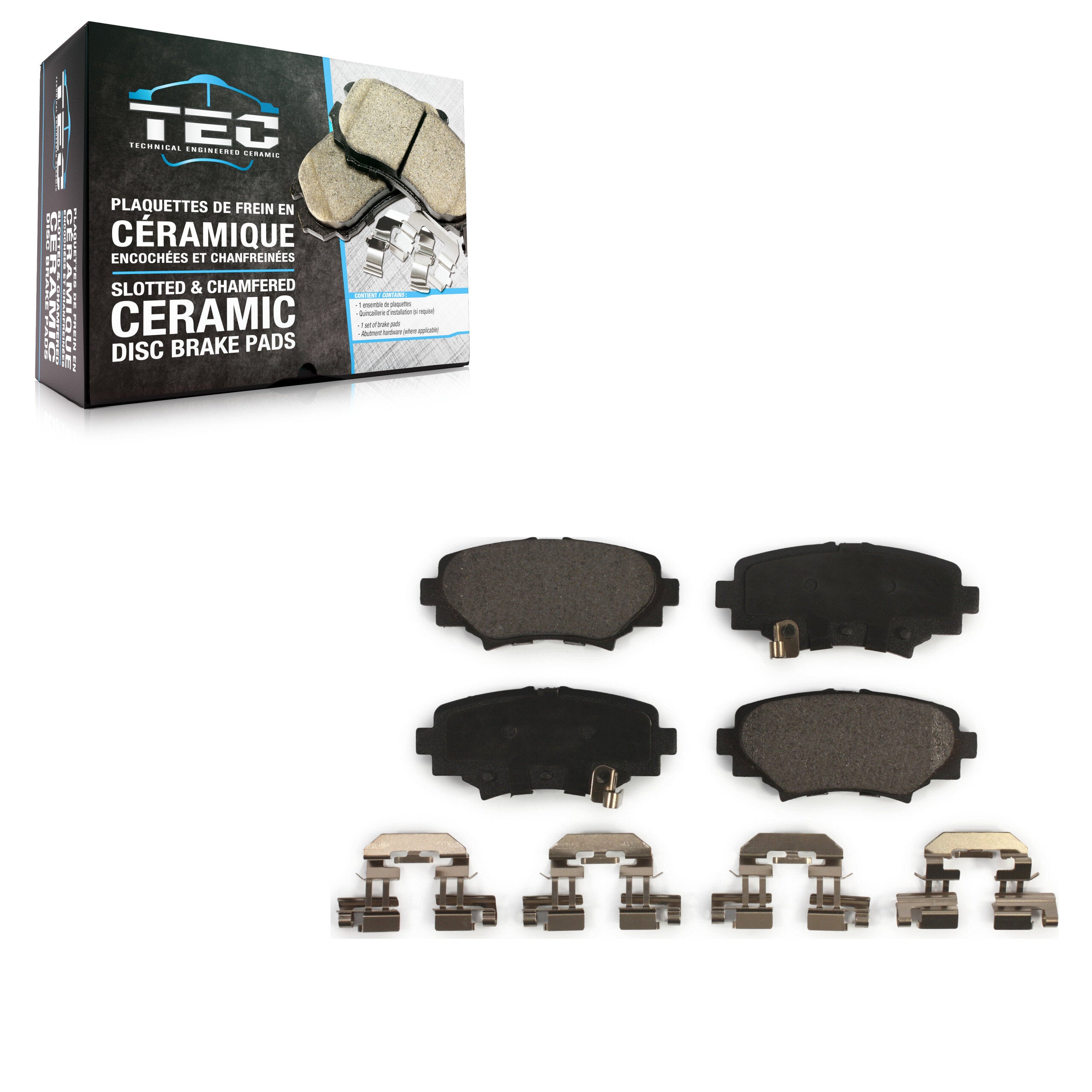 TEC TEC-1729 Disc Brake Pad for 2014-2018 Mazda 3, Mazda 3 Sport - Rear