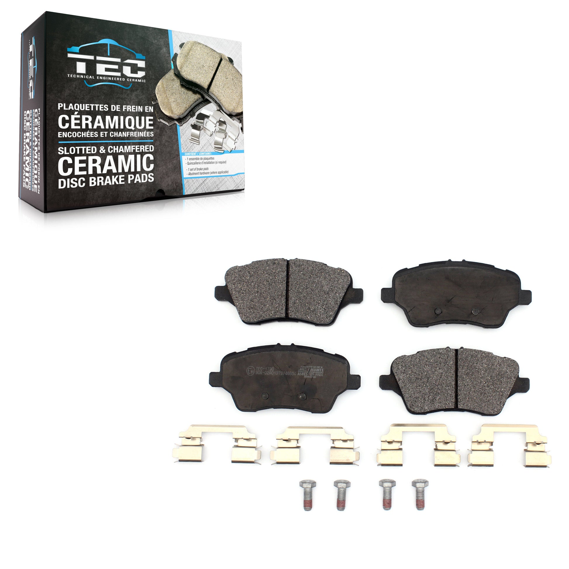 TEC TEC-1730 Disc Brake Pad for 2014-2019 Ford Fiesta - Front