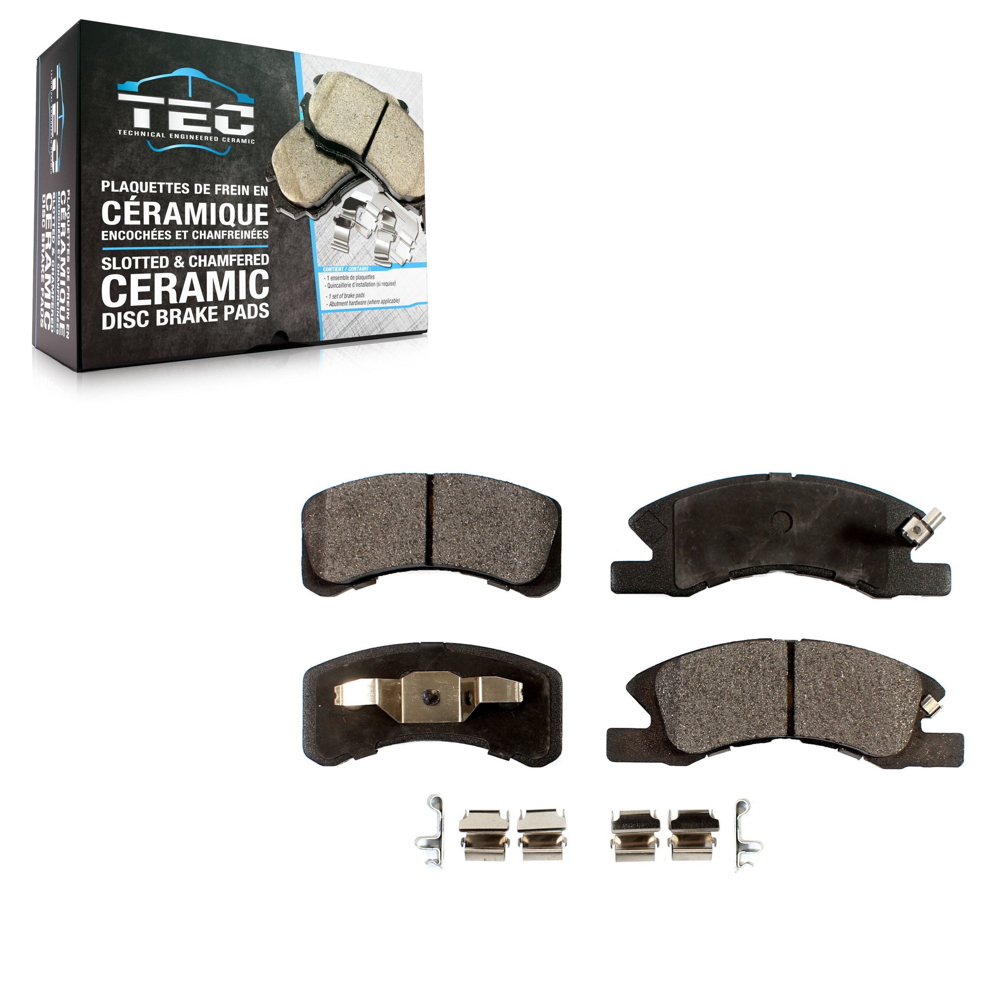 TEC TEC-1731 Disc Brake Pad for 2014-2024 Mitsubishi Mirage, Mitsubishi Mirage G4 - Front