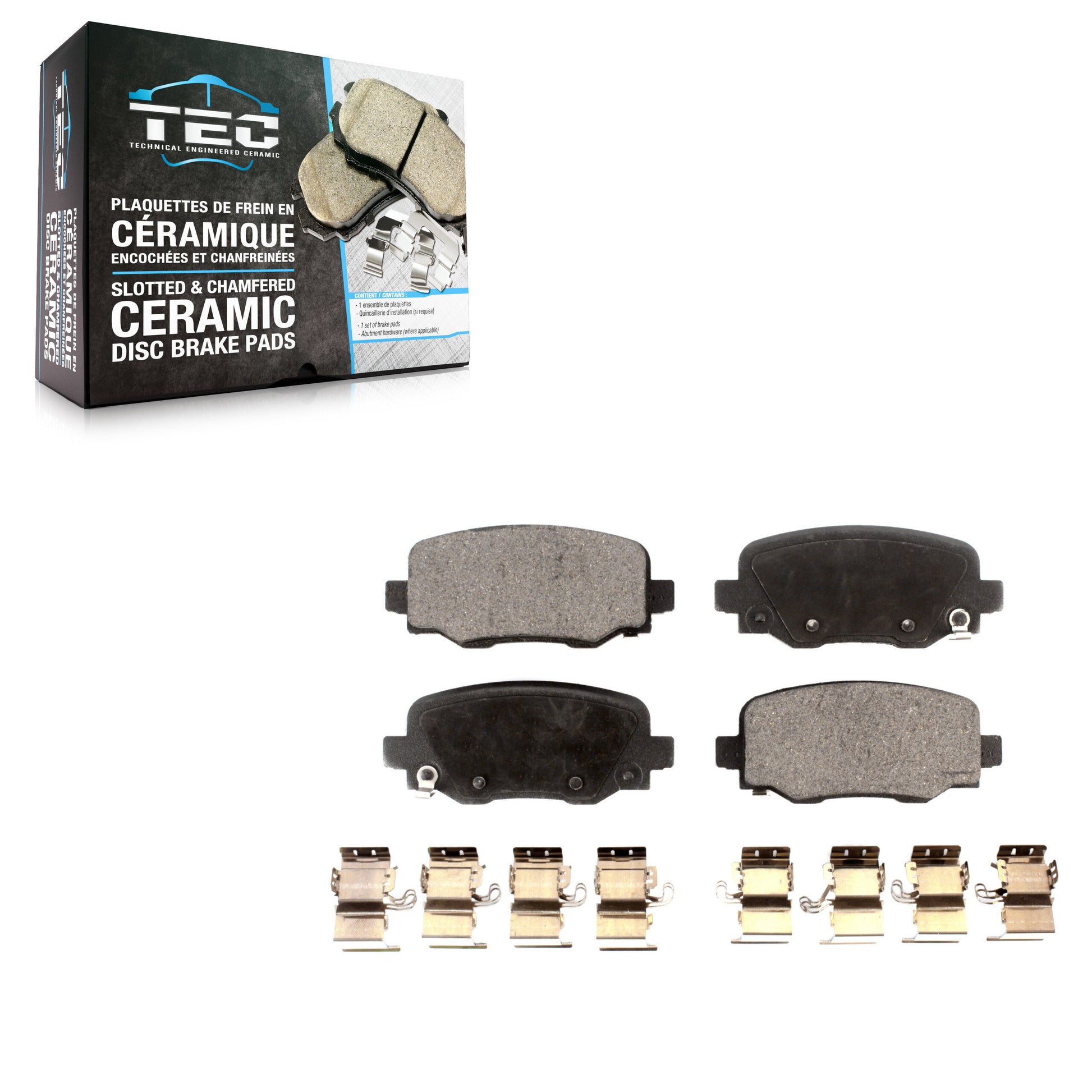 TEC TEC-1734 Disc Brake Pad for 2014-2022 Chrysler 200, Jeep Cherokee - Rear