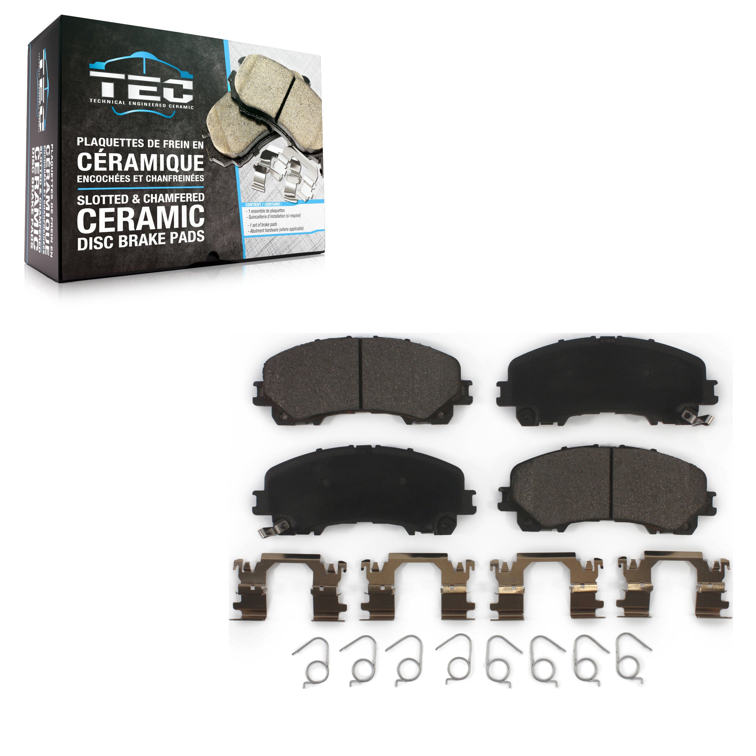 TEC TEC-1736 Disc Brake Pad for 2014-2024 Nissan Z, INFINITI QX55, INFINITI QX50 - Front
