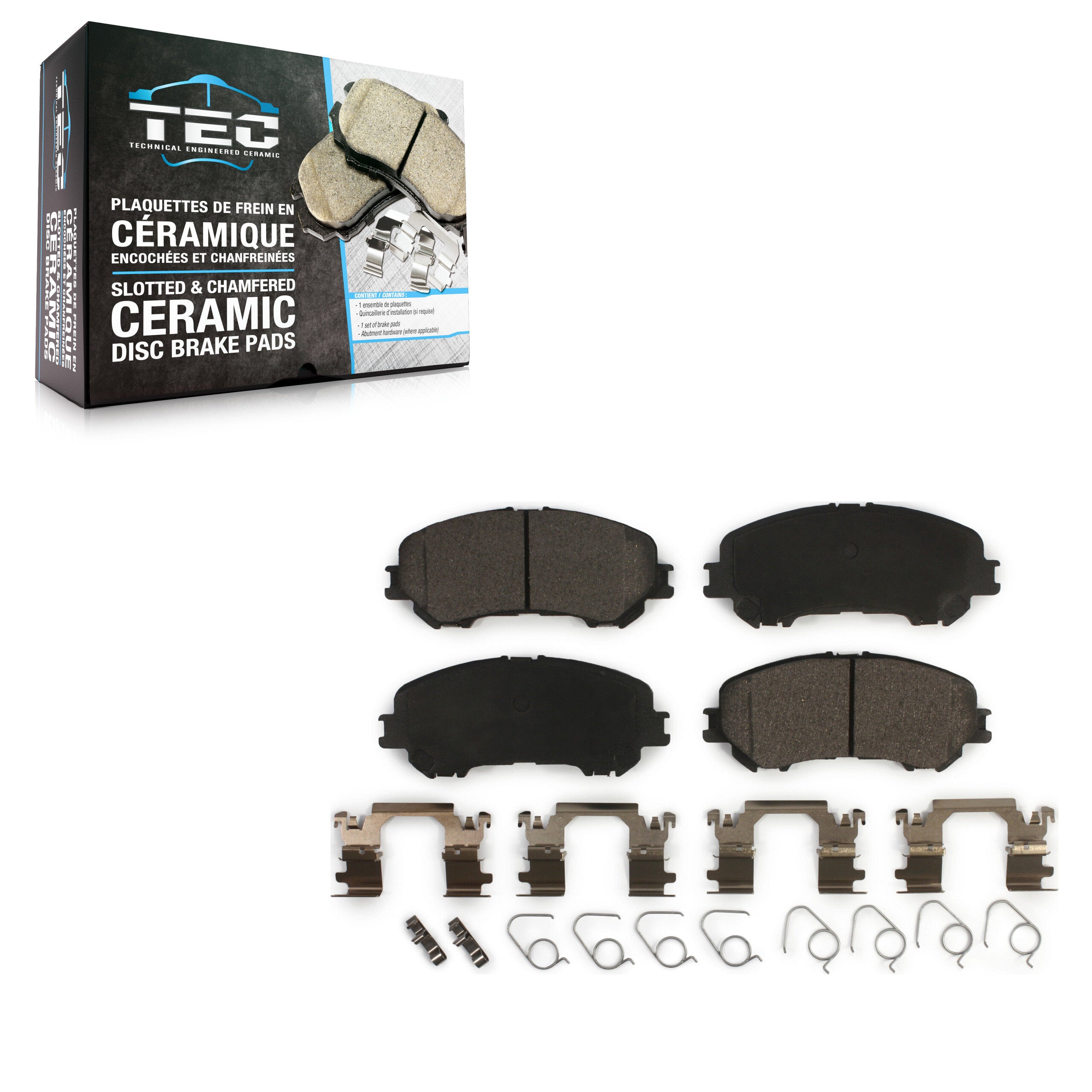 TEC TEC-1737 Disc Brake Pad for 2014-2023 Nissan Rogue, Nissan Qashqai, Nissan Rogue Sport - Front