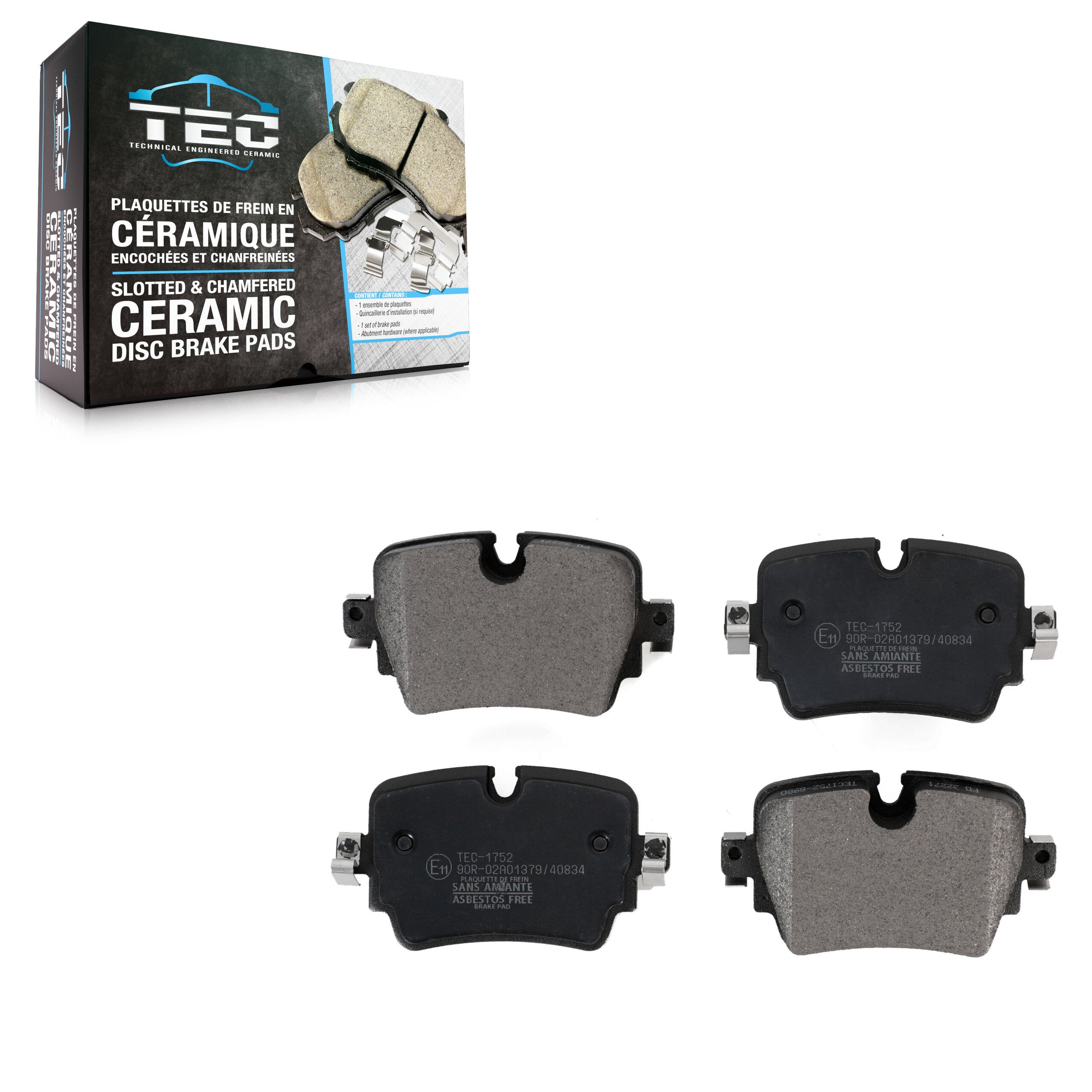 TEC TEC-1752 Disc Brake Pad for 2014-2022 Jaguar XJ, Jaguar F-Type - Rear