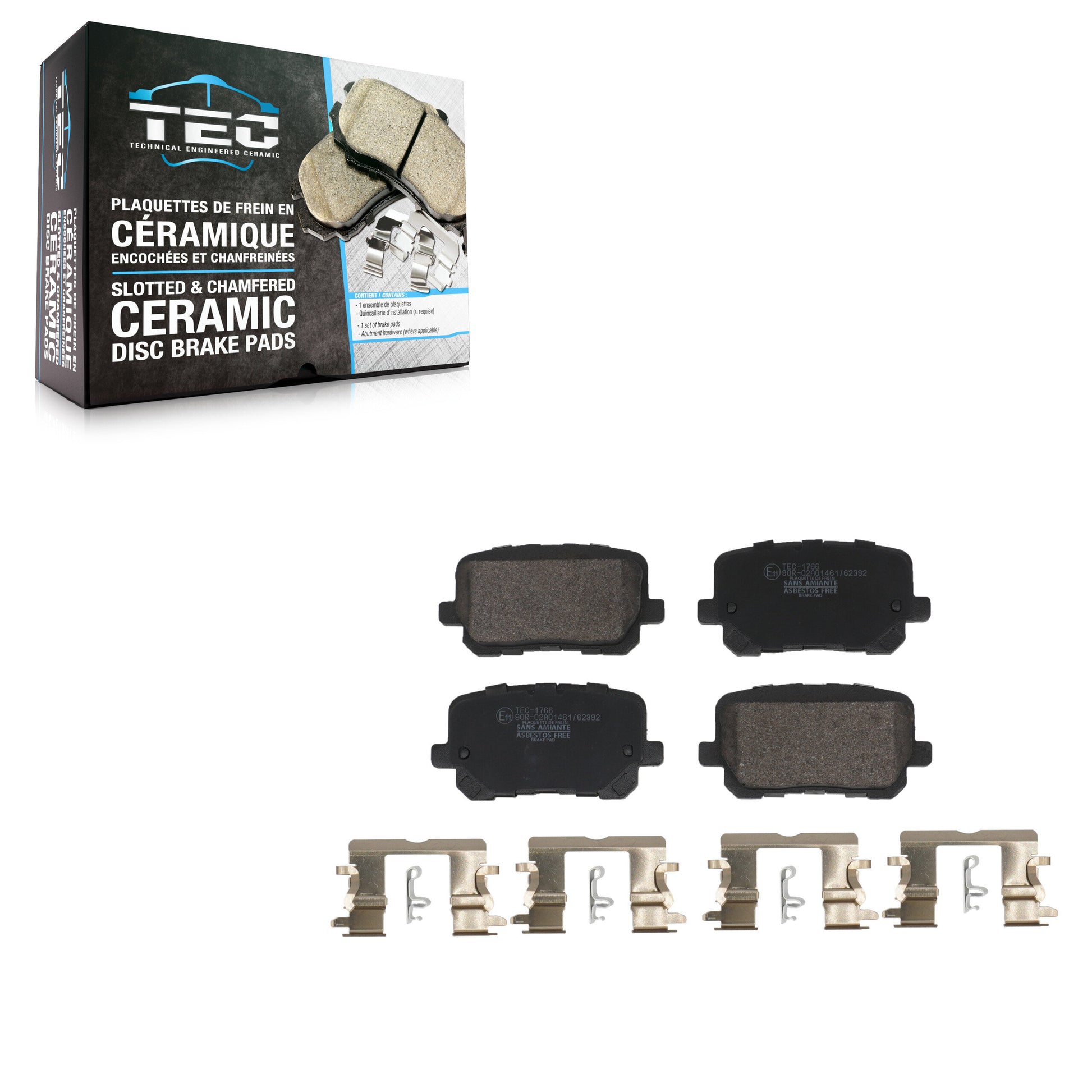 TEC TEC-1766 Disc Brake Pad for 2014-2023 Dodge Charger - Rear