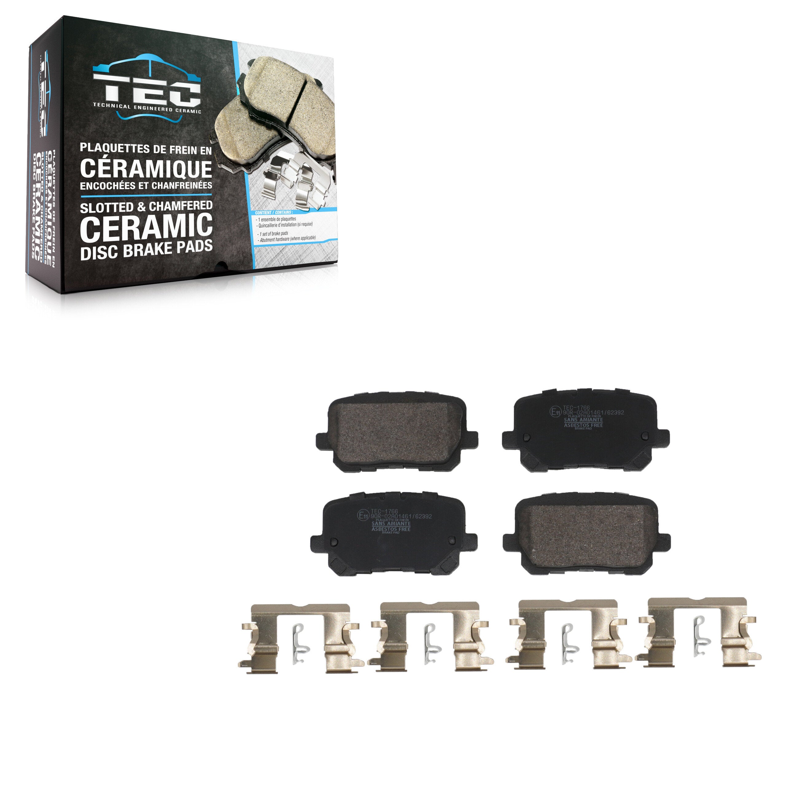 TEC TEC-1766 Disc Brake Pad for 2014-2023 Dodge Charger - Rear