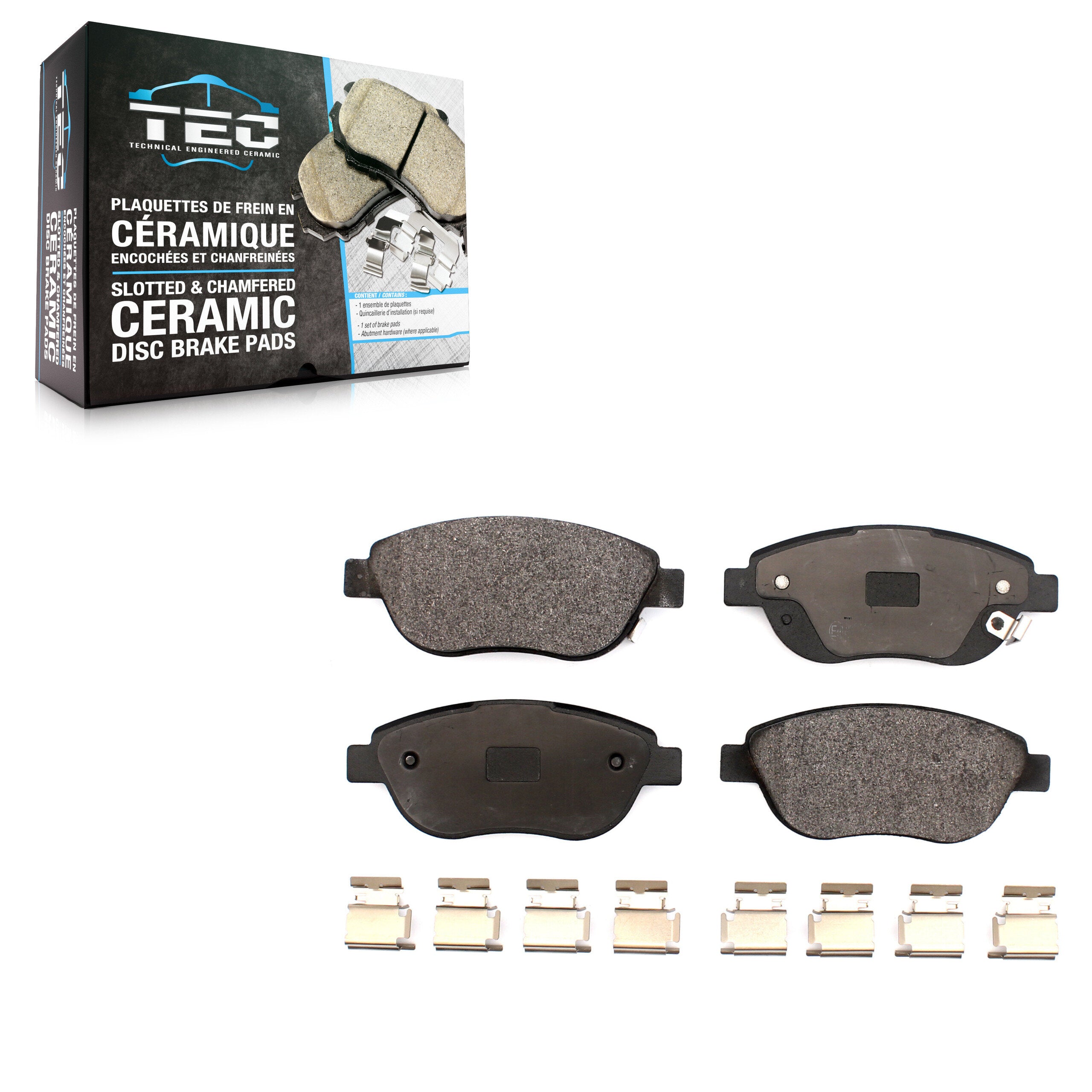 TEC TEC-1778 Disc Brake Pad for 2012-2019 Fiat 500 - Front