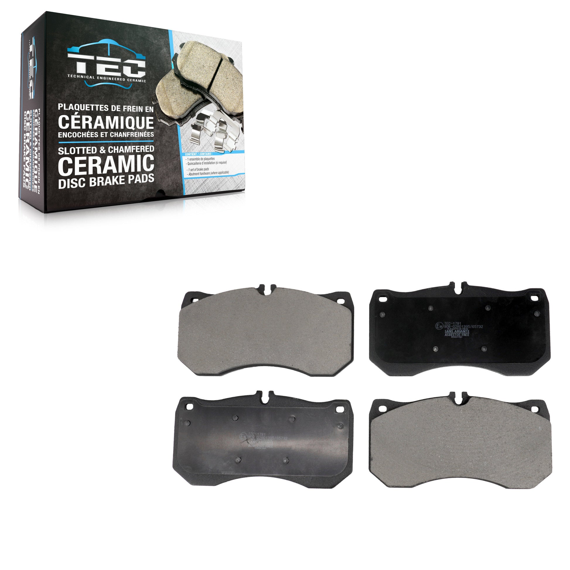 TEC TEC-1781 Disc Brake Pad for 2013-2019 Audi A7 Quattro, Audi A8 Quattro, Audi RS5 - Front