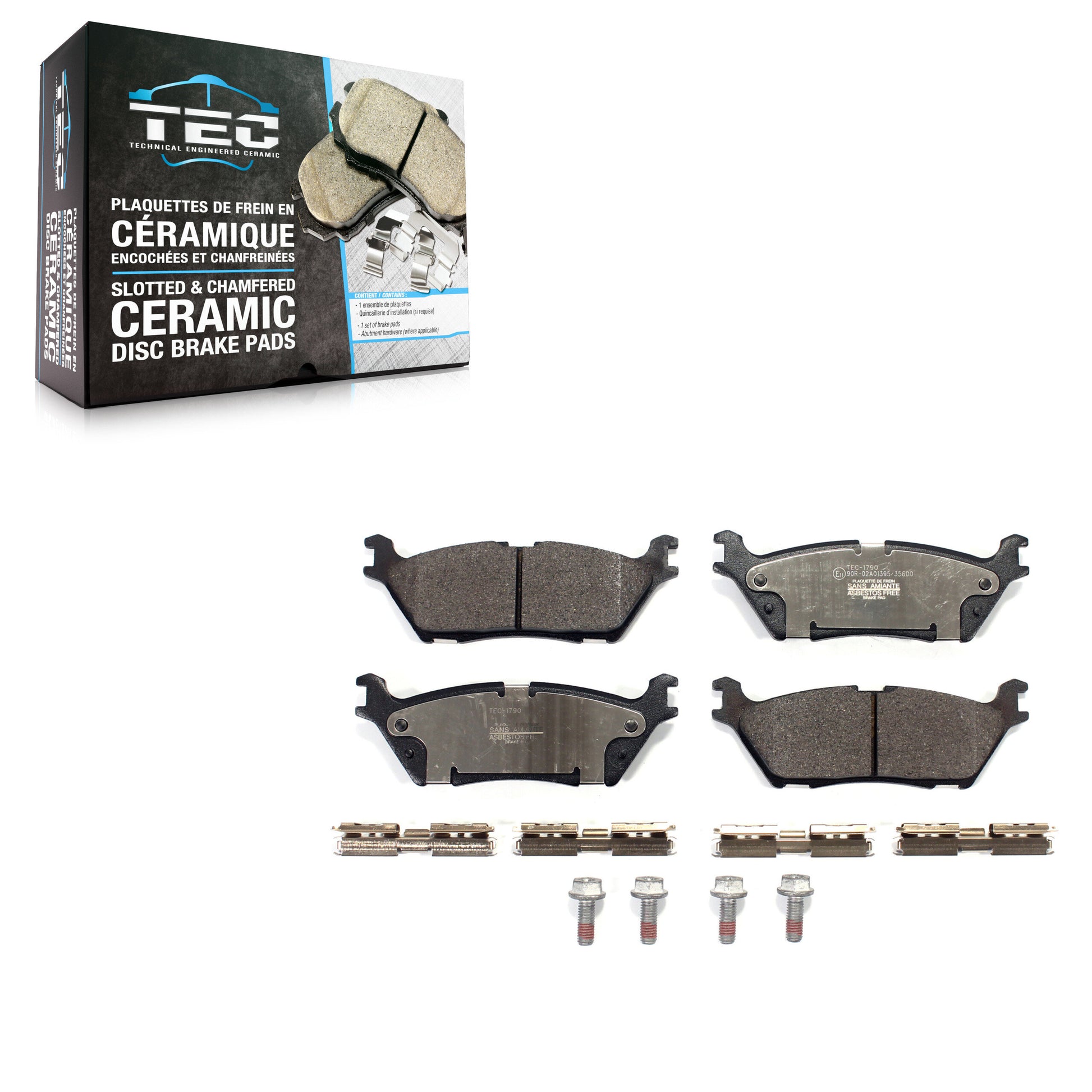 TEC TEC-1790 Disc Brake Pad for 2015-2021 Ford Expedition, Lincoln Navigator, Ford F-150 - Rear