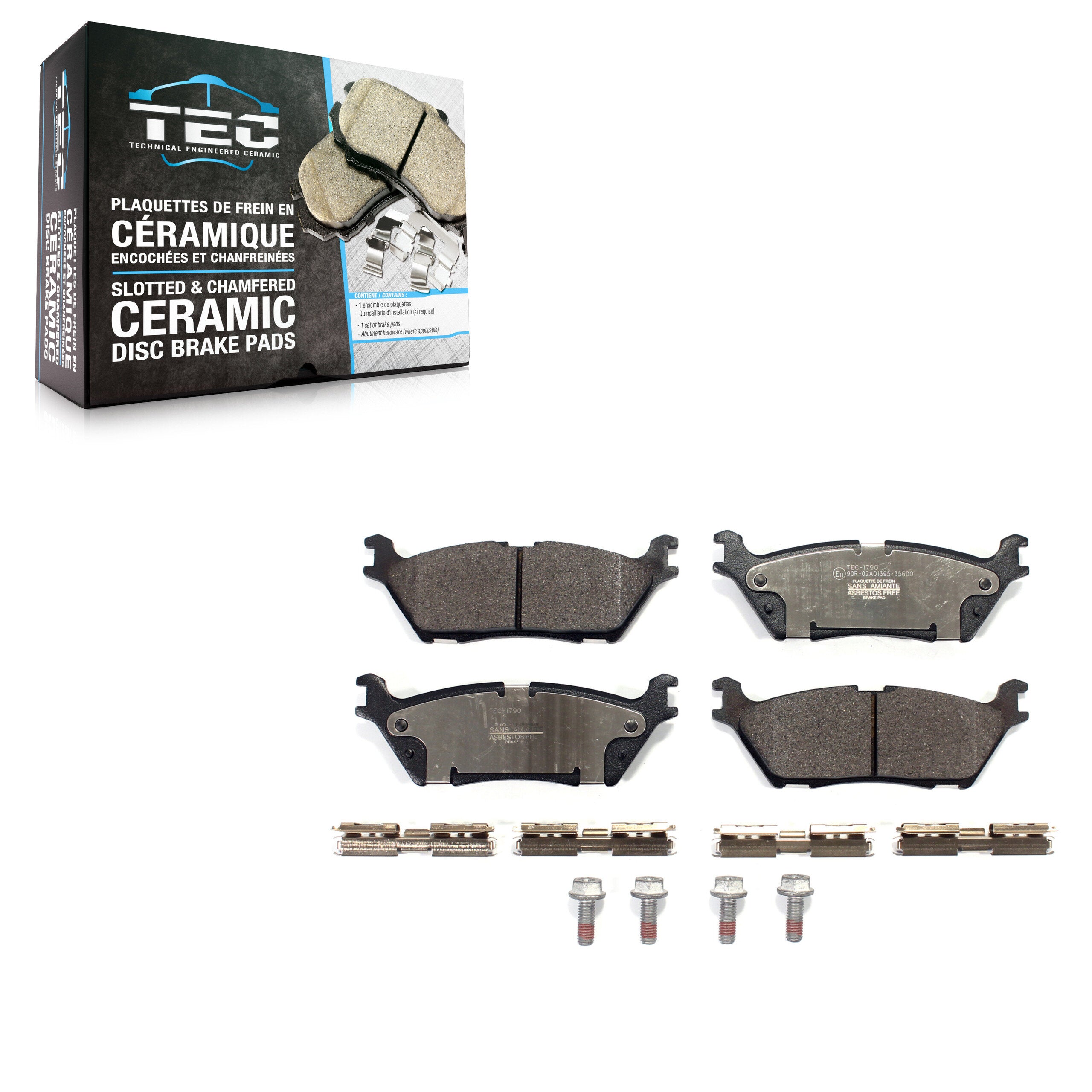 TEC TEC-1790 Disc Brake Pad for 2015-2021 Ford Expedition, Lincoln Navigator, Ford F-150 - Rear