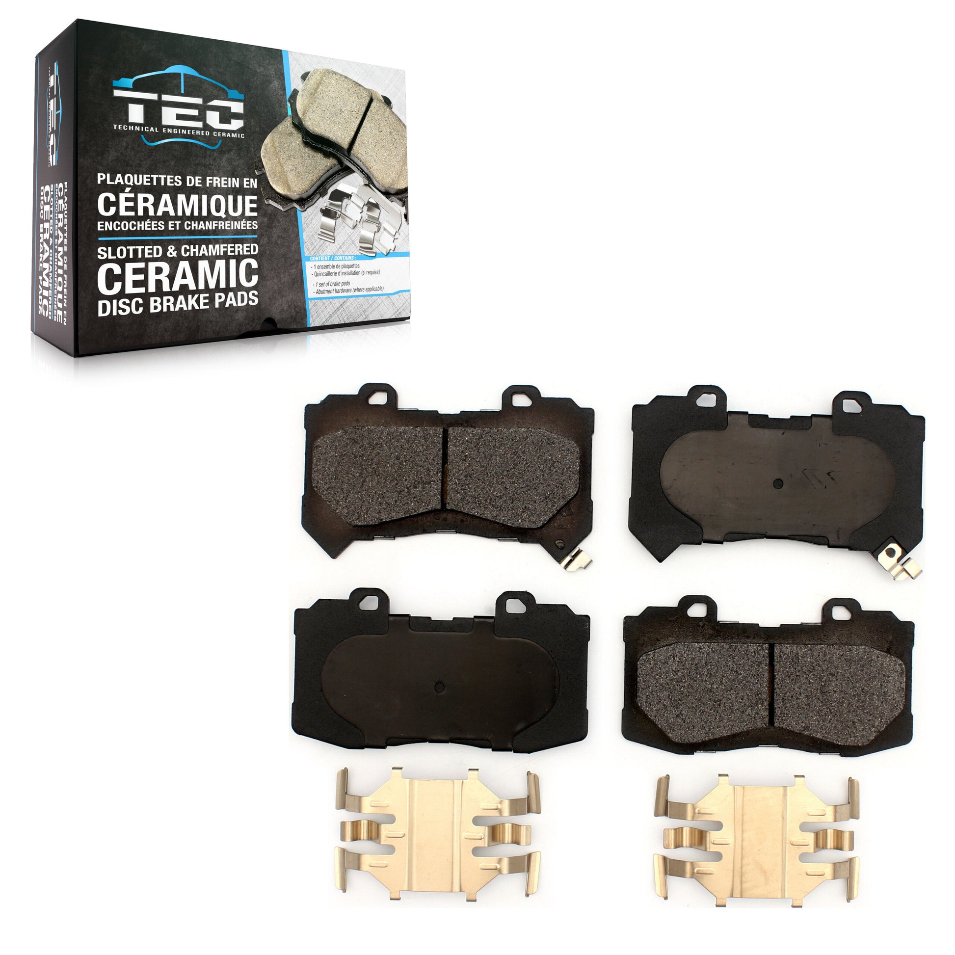 TEC TEC-1802 Disc Brake Pad for 2015-2020 Chevrolet Colorado, GMC Canyon - Front
