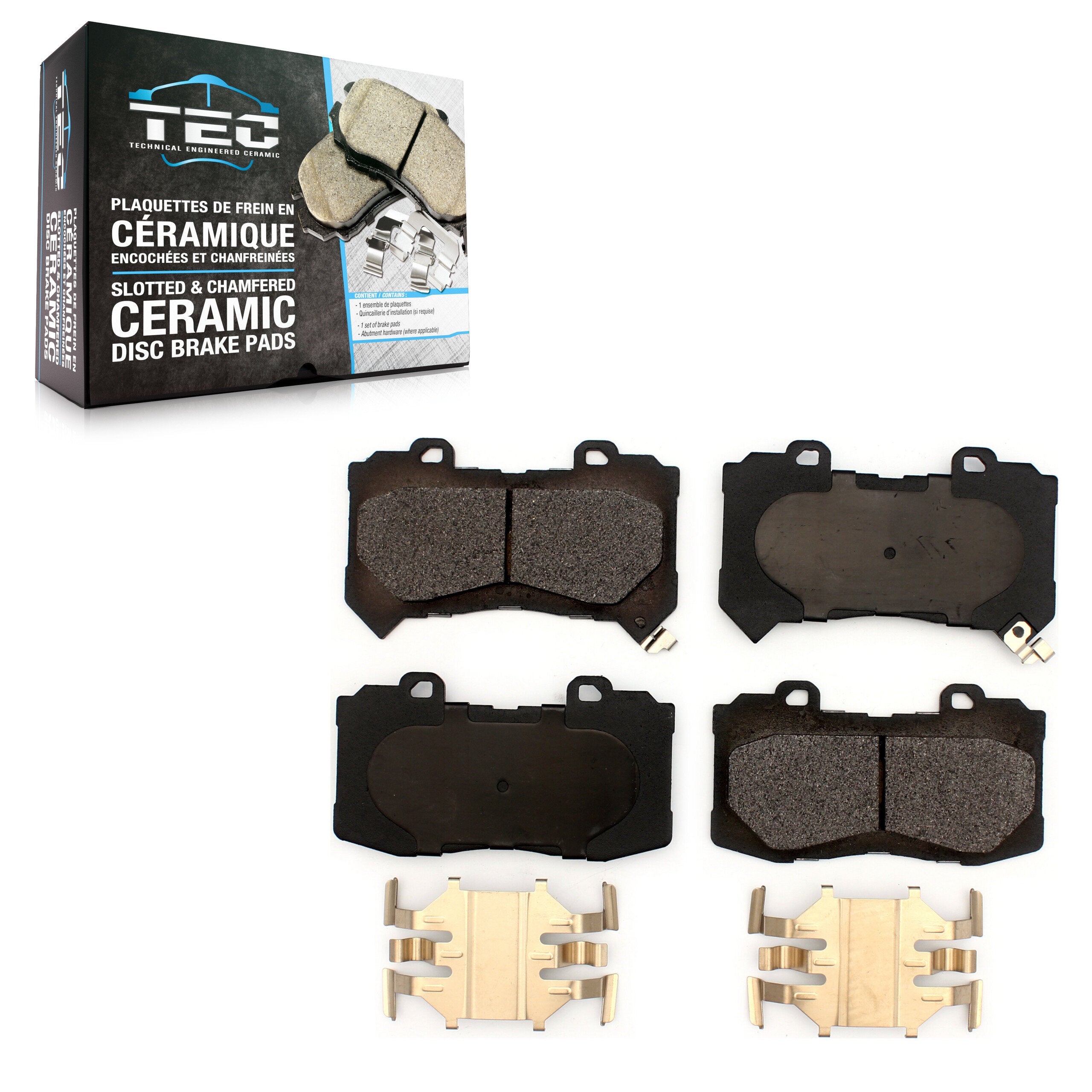 TEC TEC-1802 Disc Brake Pad for 2015-2020 Chevrolet Colorado, GMC Canyon - Front