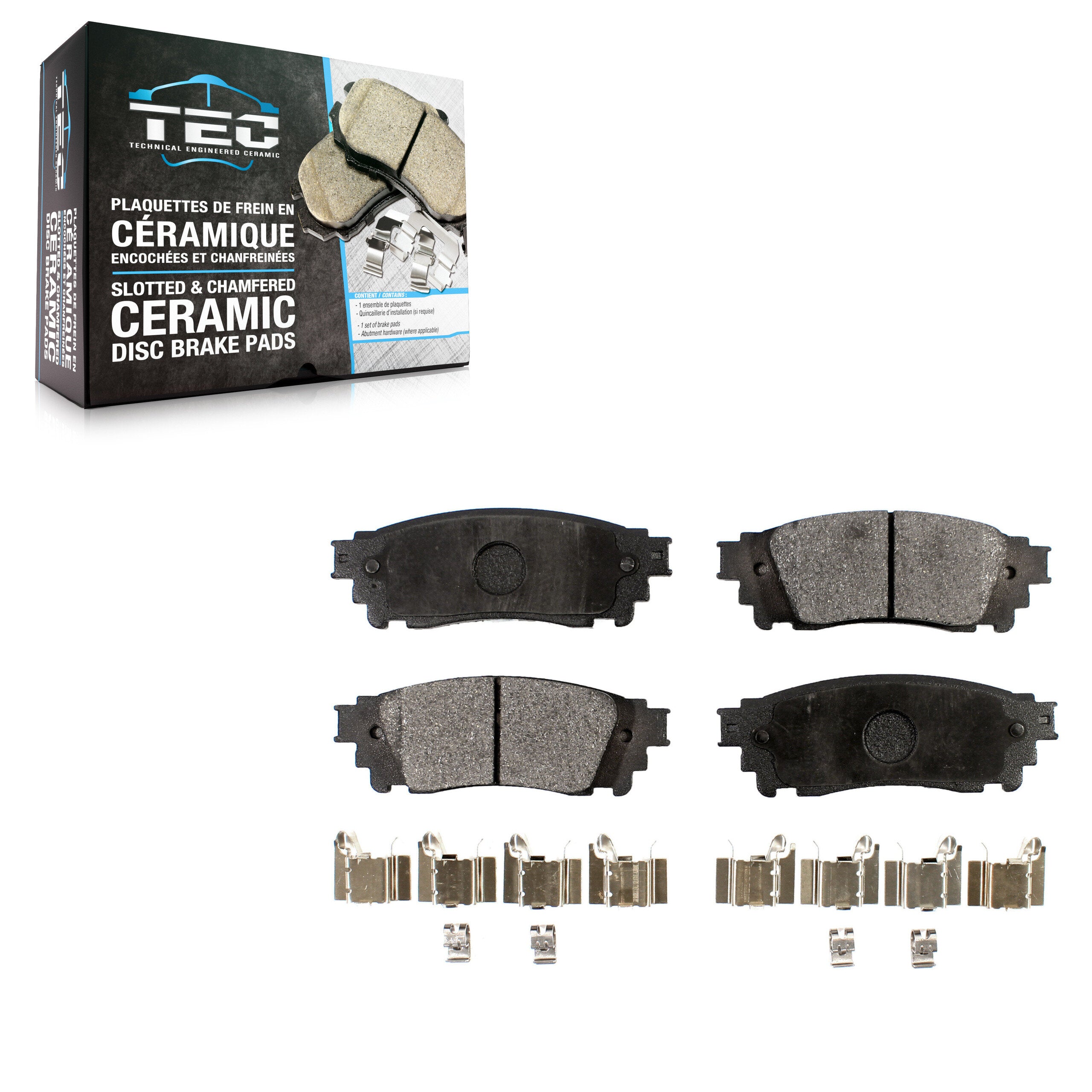 TEC TEC-1805 Disc Brake Pad for 2015-2025 Toyota Camry, Toyota Prius, Lexus ES300h - Rear