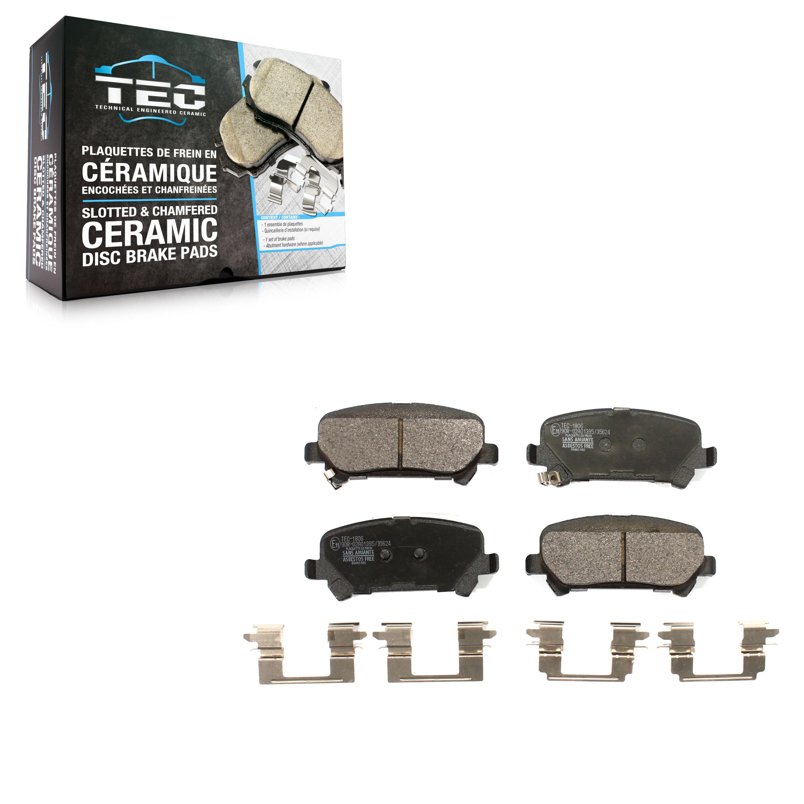 TEC TEC-1806 Disc Brake Pad for 2015-2020 Chevrolet Colorado, GMC Canyon - Rear