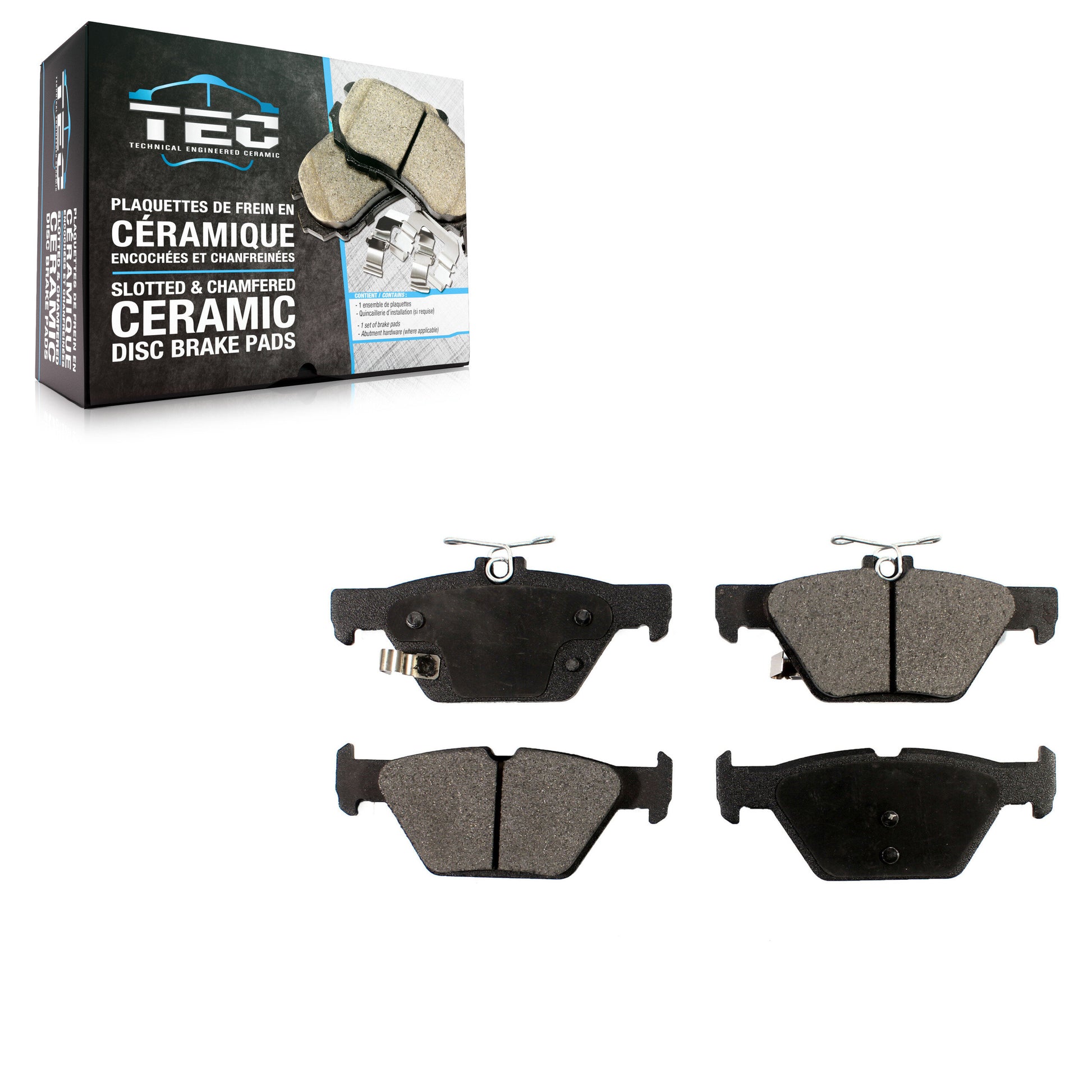 TEC TEC-1808 Disc Brake Pad for 2015-2025 Subaru Crosstrek, Subaru Impreza, Subaru WRX - Rear