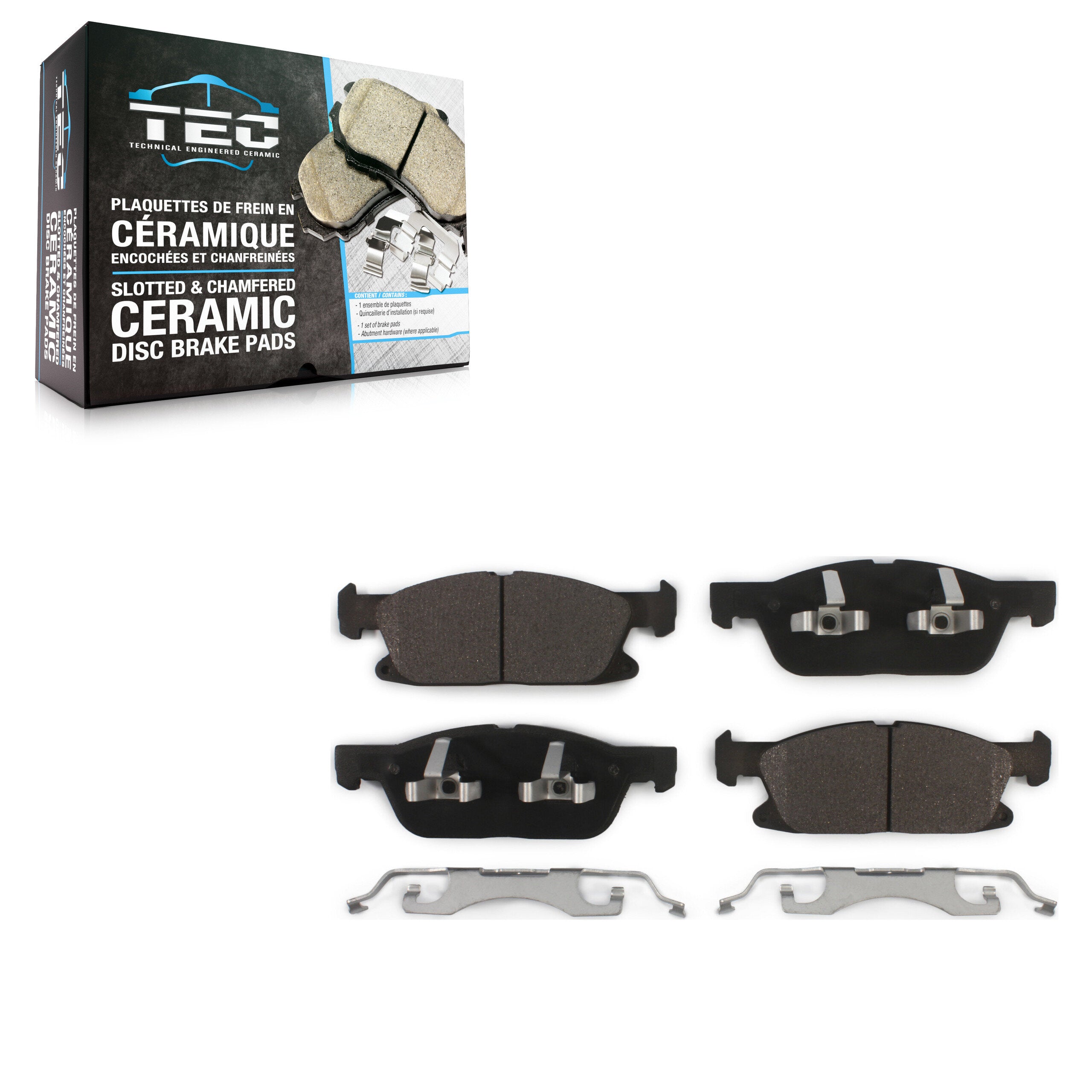 TEC TEC-1818 Disc Brake Pad for 2015-2024 Ford Edge, Lincoln Nautilus, Lincoln MKX - Front