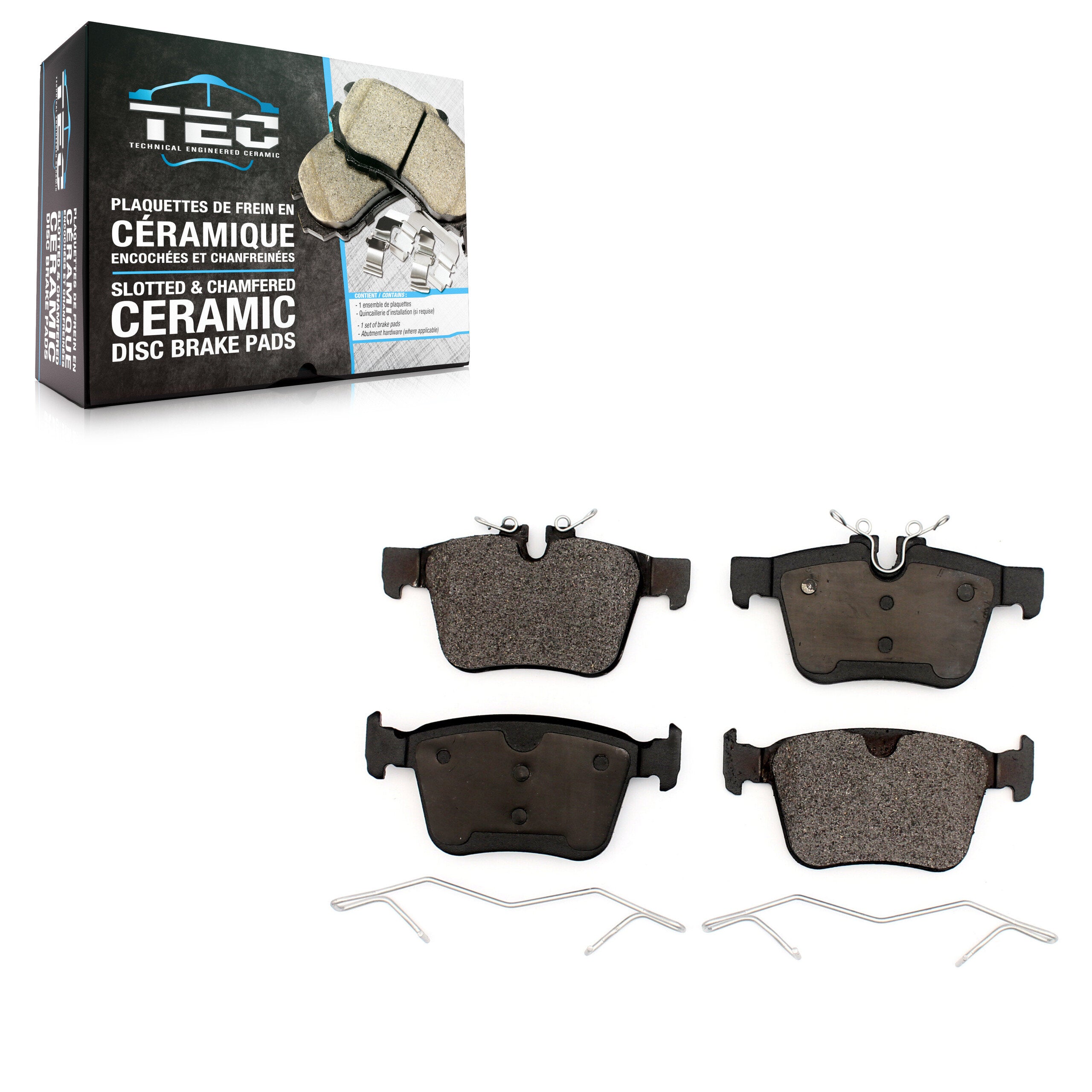 TEC TEC-1821 Disc Brake Pad for 2015-2024 Volvo S60, Jaguar F-Pace, Land Rover Range Rover Velar - Rear